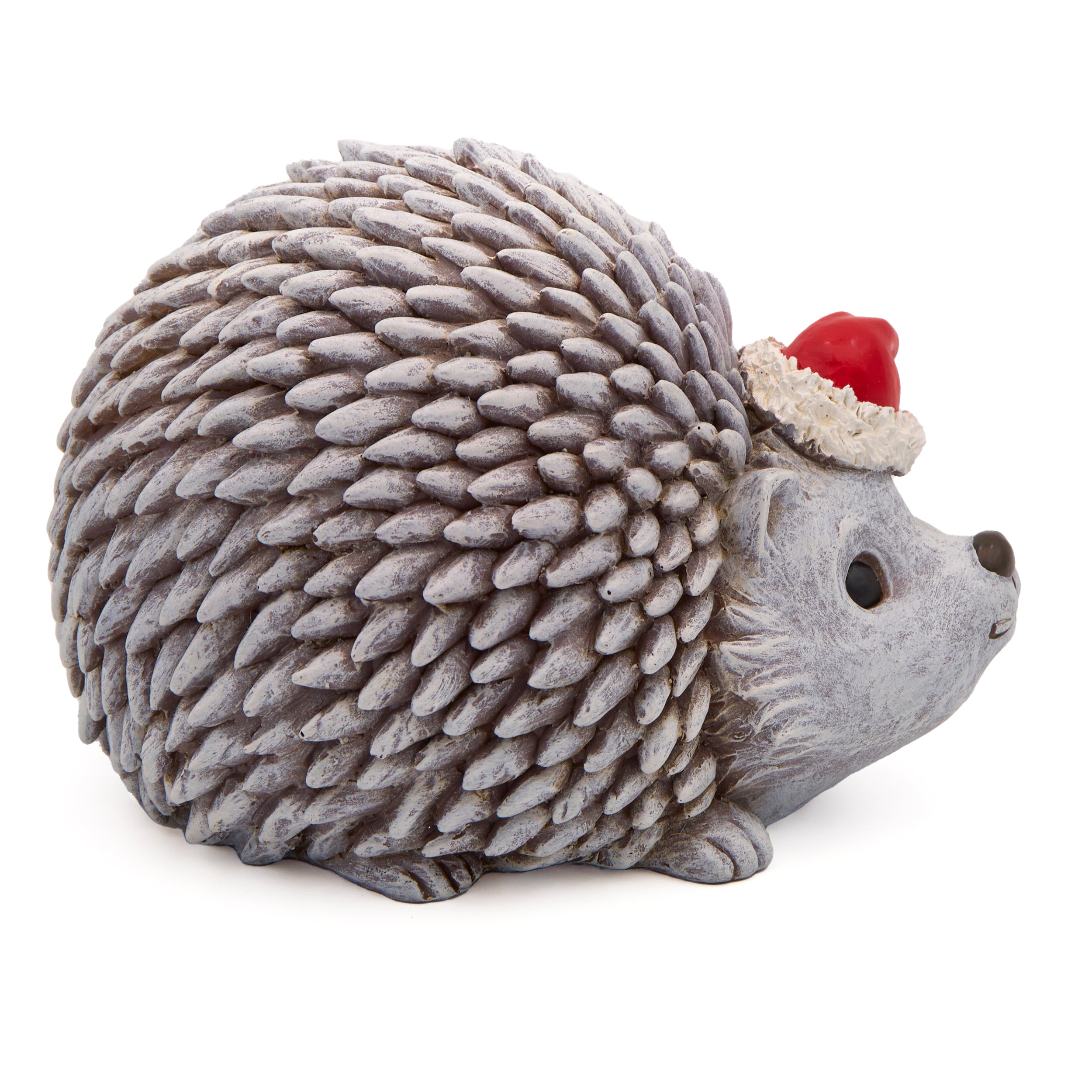 Pudgy Pals Christmas Hedgehog Garden Statue