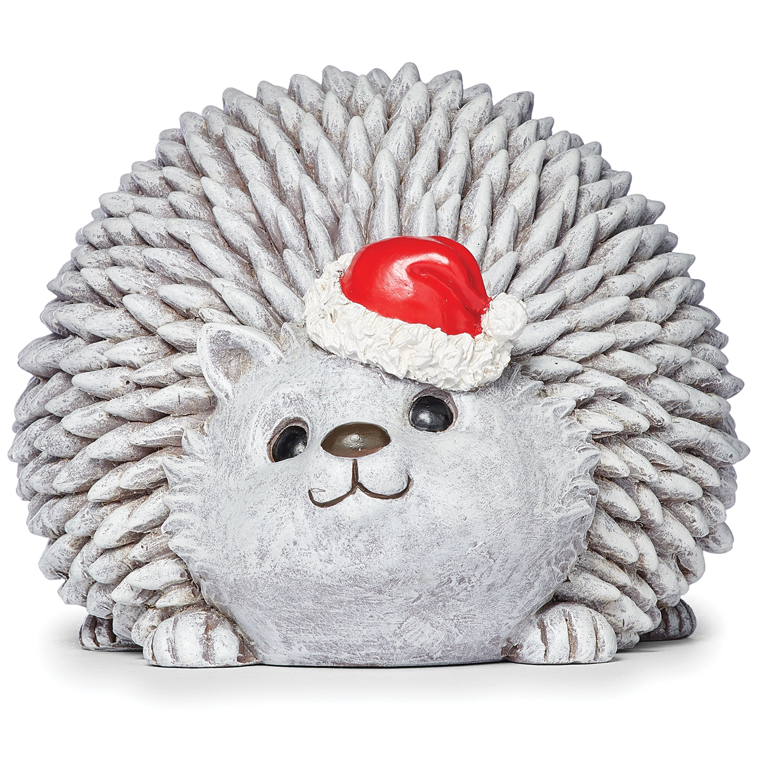 Pudgy Pals Christmas Hedgehog Garden Statue