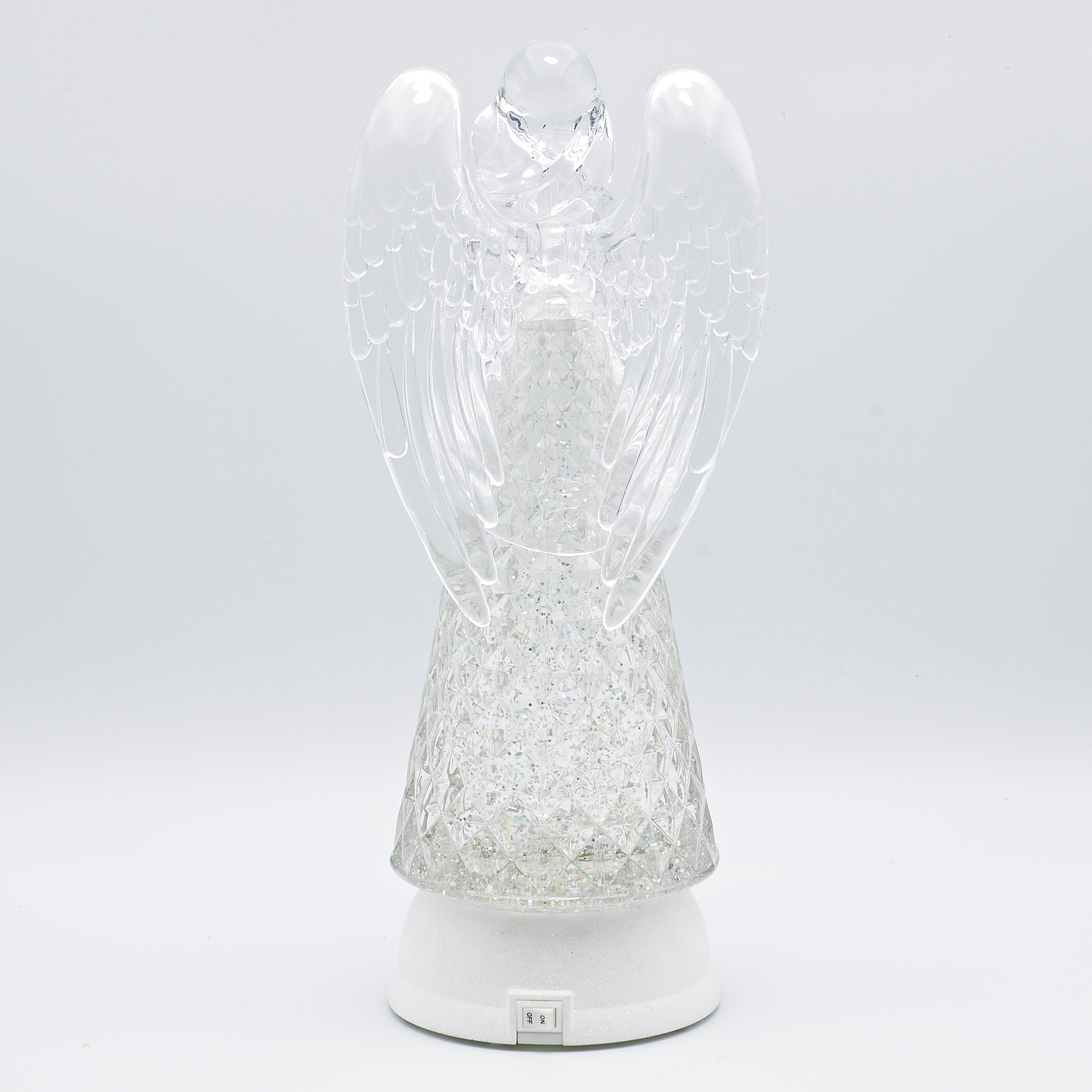 Confetti Lites Lighted Swirl Clear Angel