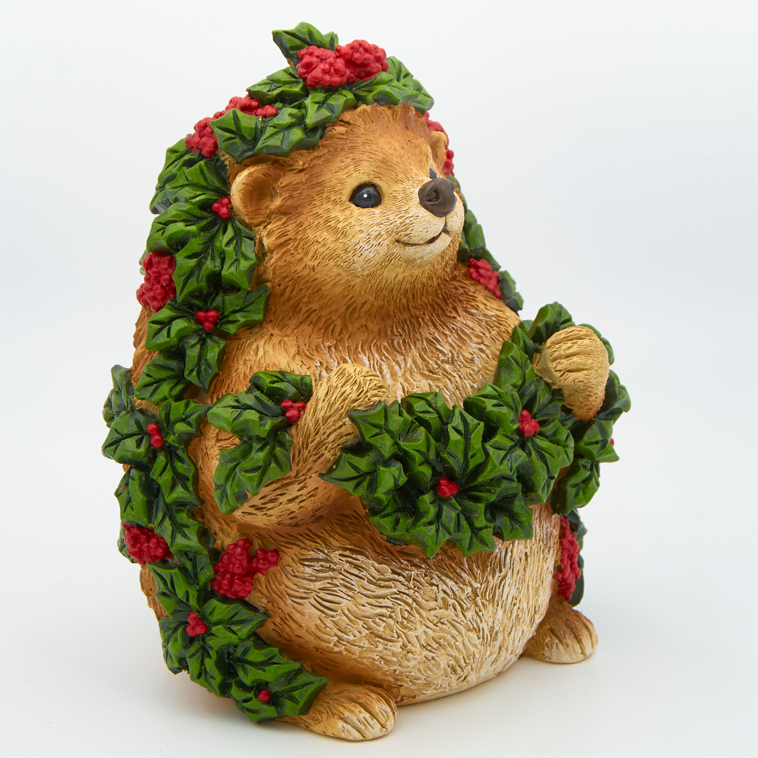 Hedgehog Wood Carved Figure – Timber Tails
