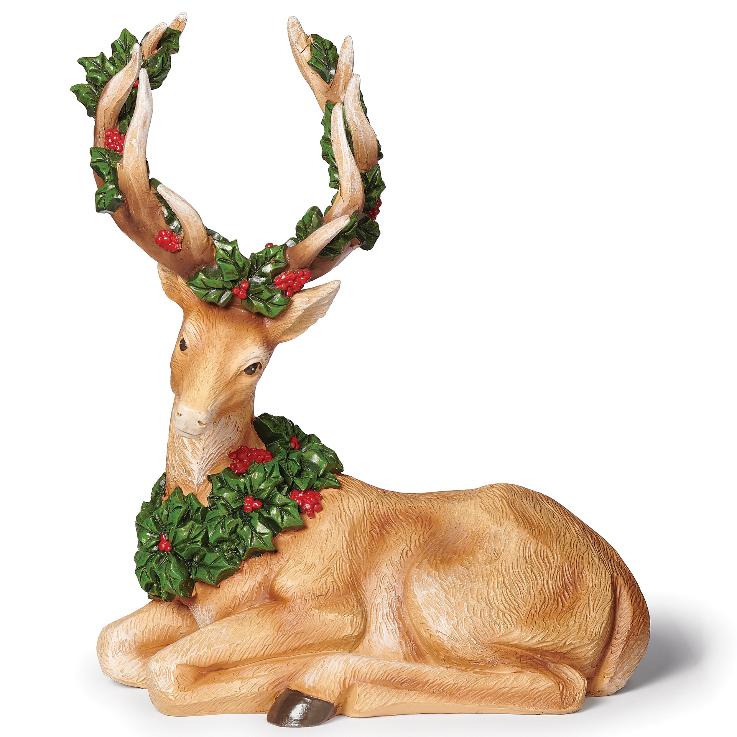 Deer Wood Carved Figure – Timber Tails