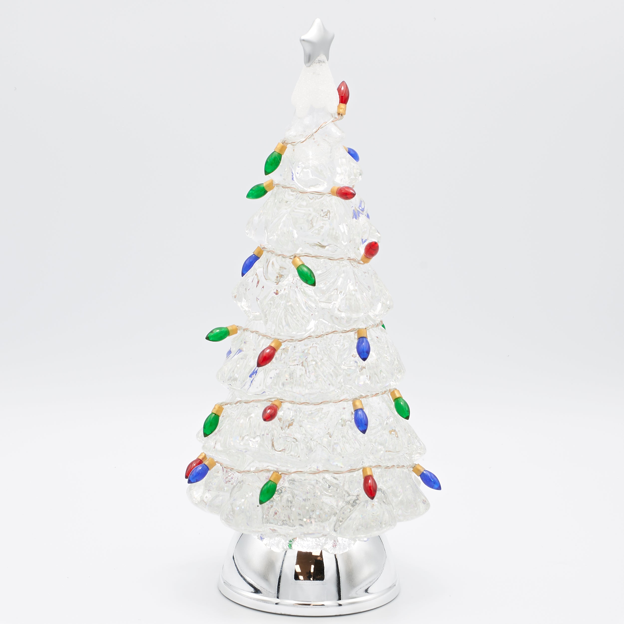 Confetti Lites Lighted Swirl Tree with Multi Colored Bulbs
