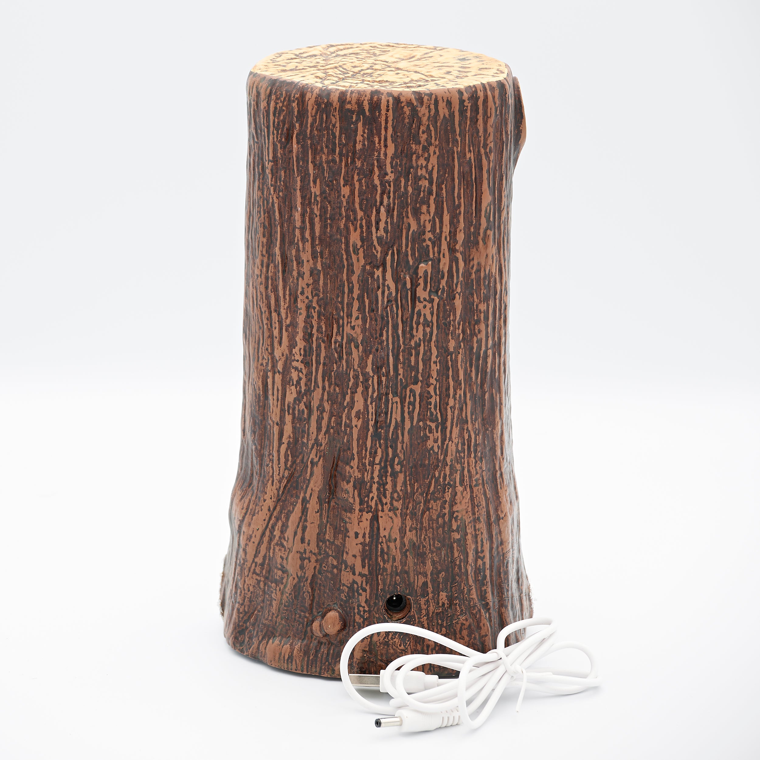 Confetti Lites Lighted Swirl Tree Stump with Deer Family