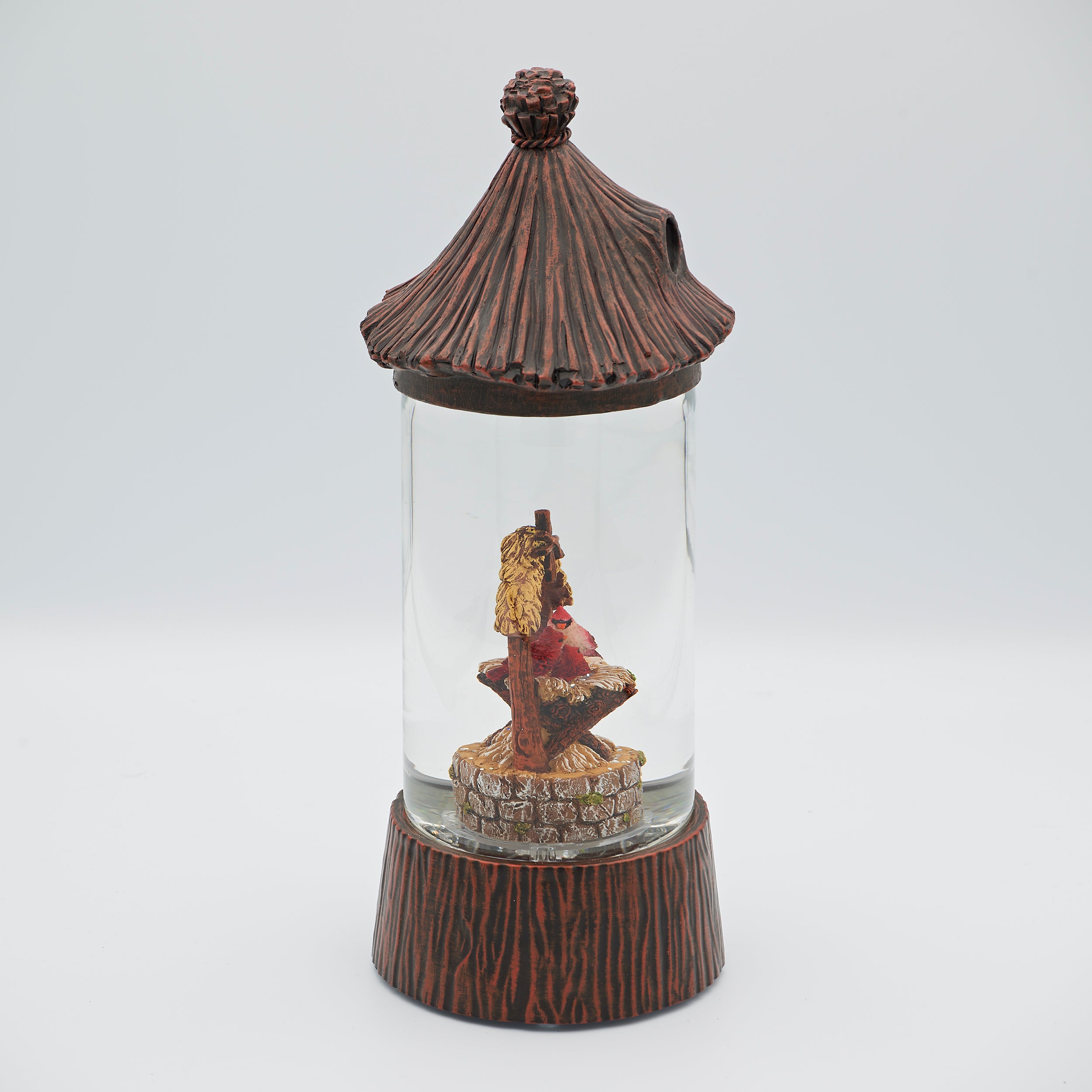 Confetti Lites Lighted Swirl Cardinal Holy Family Scene