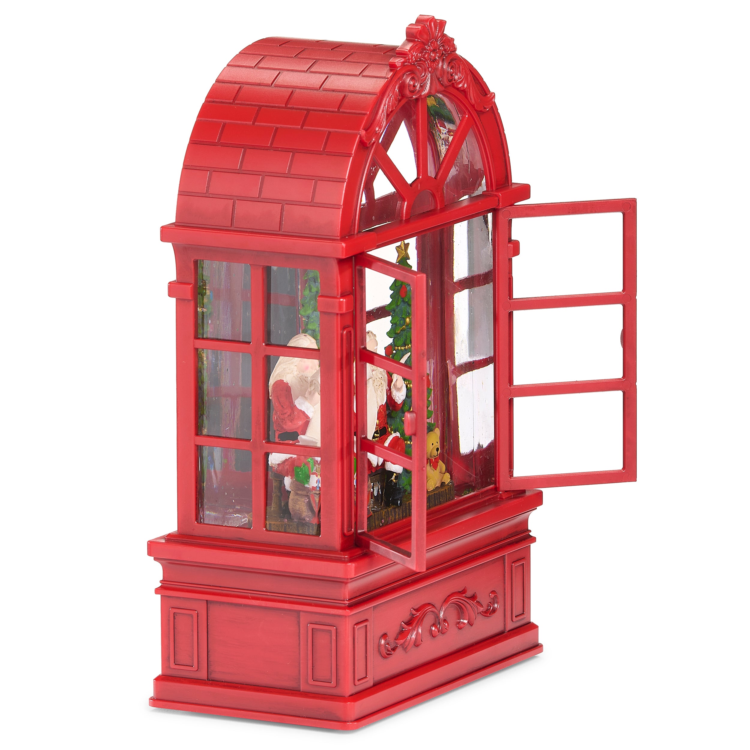 Confetti Lites Lighted Swirl Santa's Christmas Checklist Window