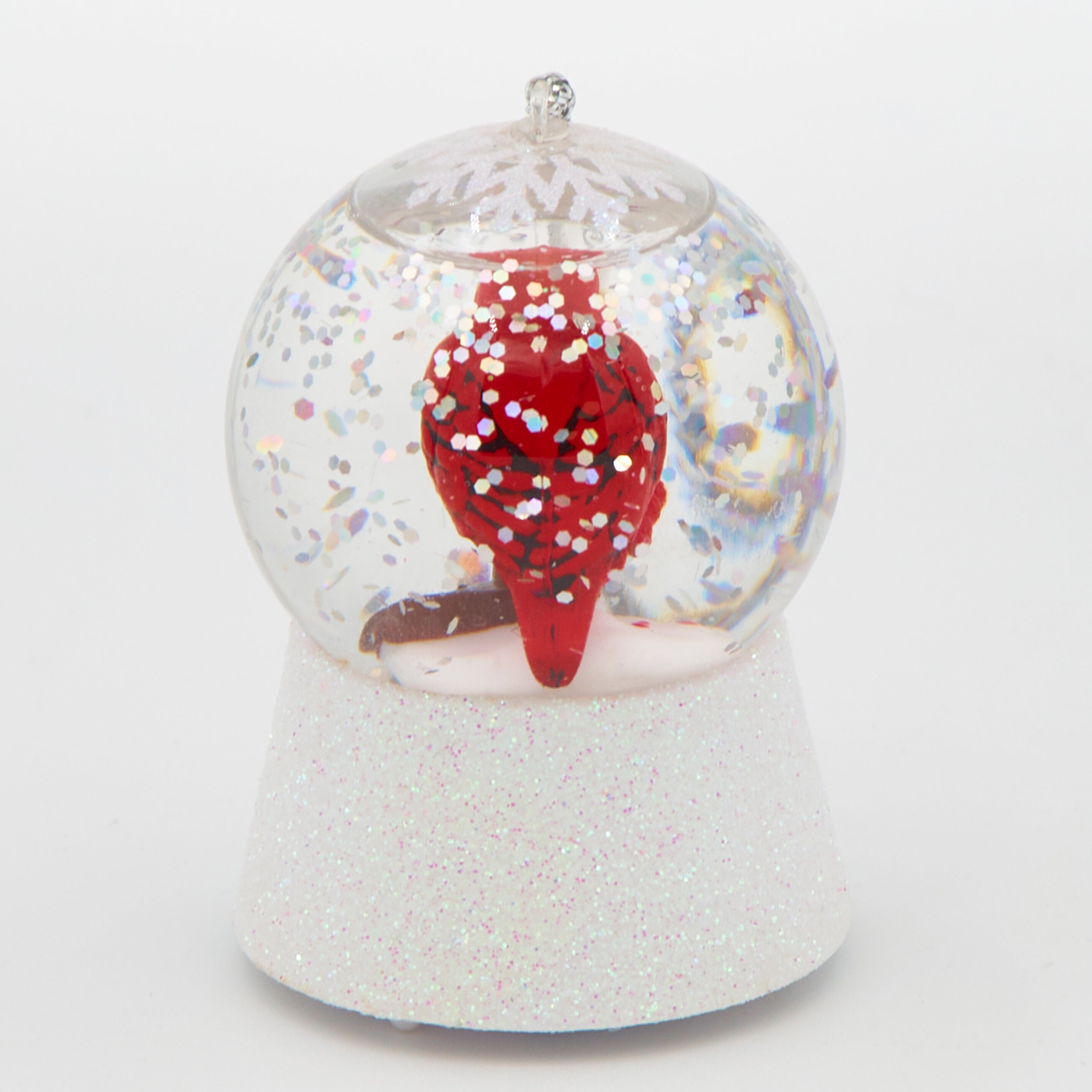 Lighted Cardinal Waterglobe Ornament – Merry Lites