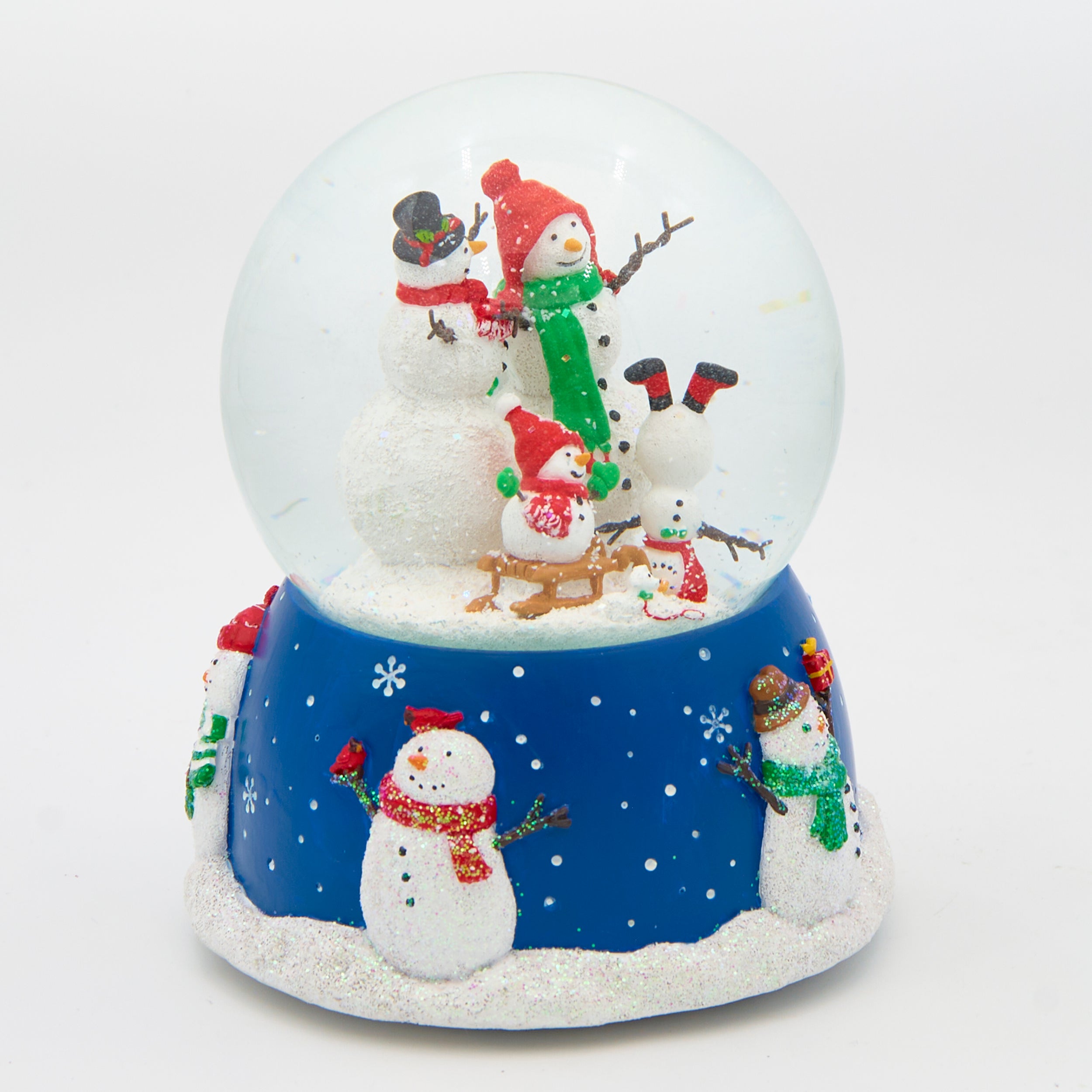 Glitterdome Musical Snowman Family – "Winter Wonderland" Tune