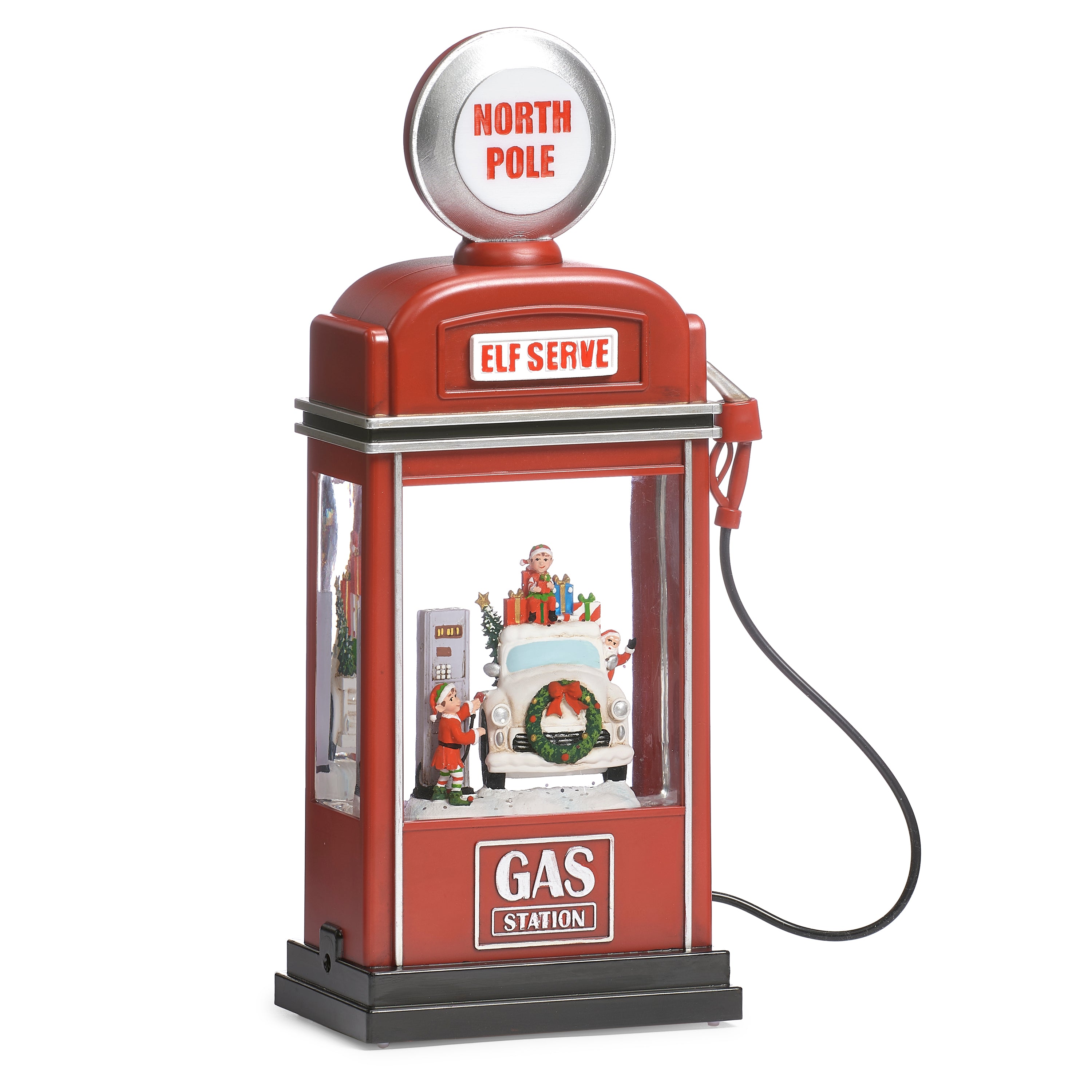 Confetti Lites Lighted Swirl North Pole Gas Pump