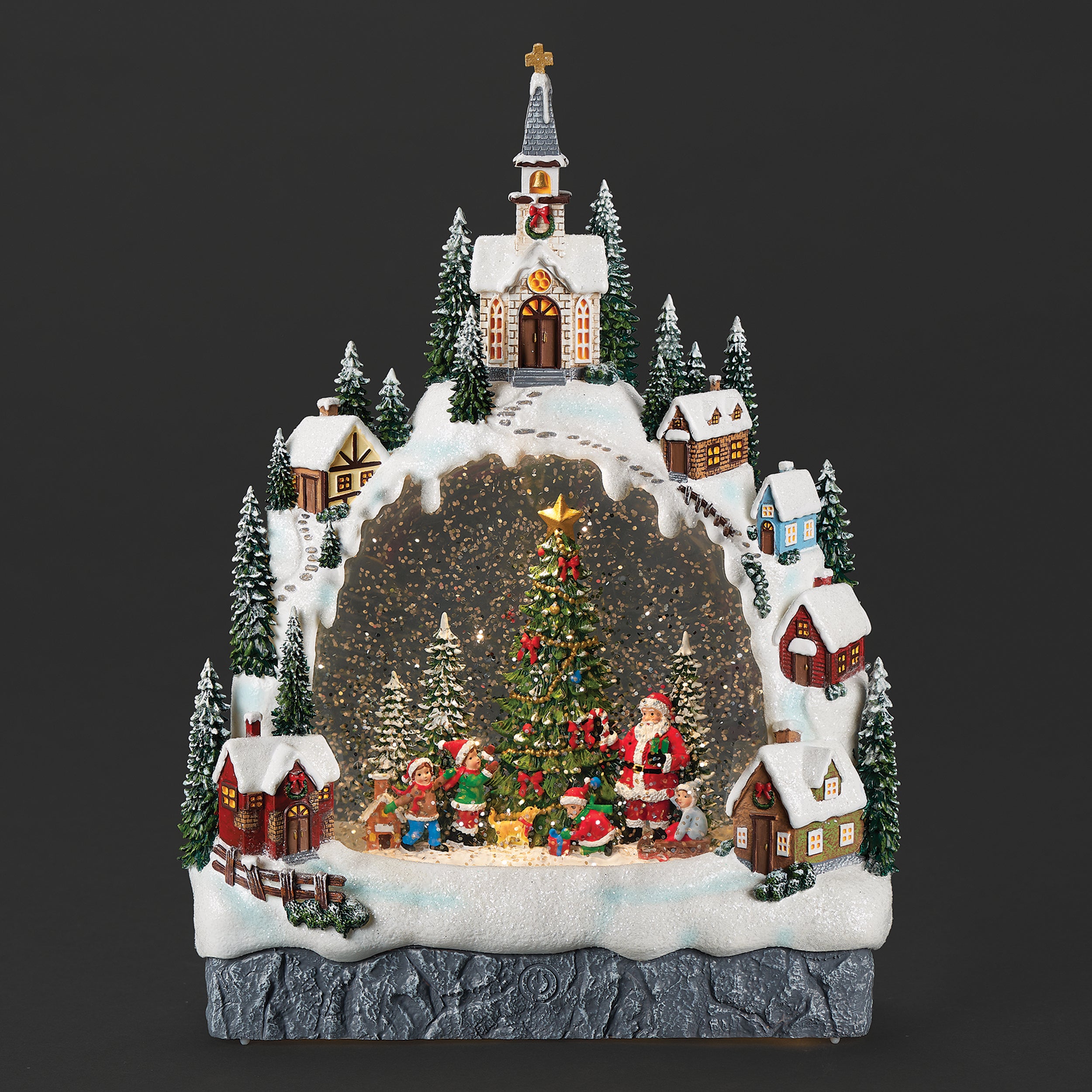 Confetti Lites Lighted Swirl Village Arch