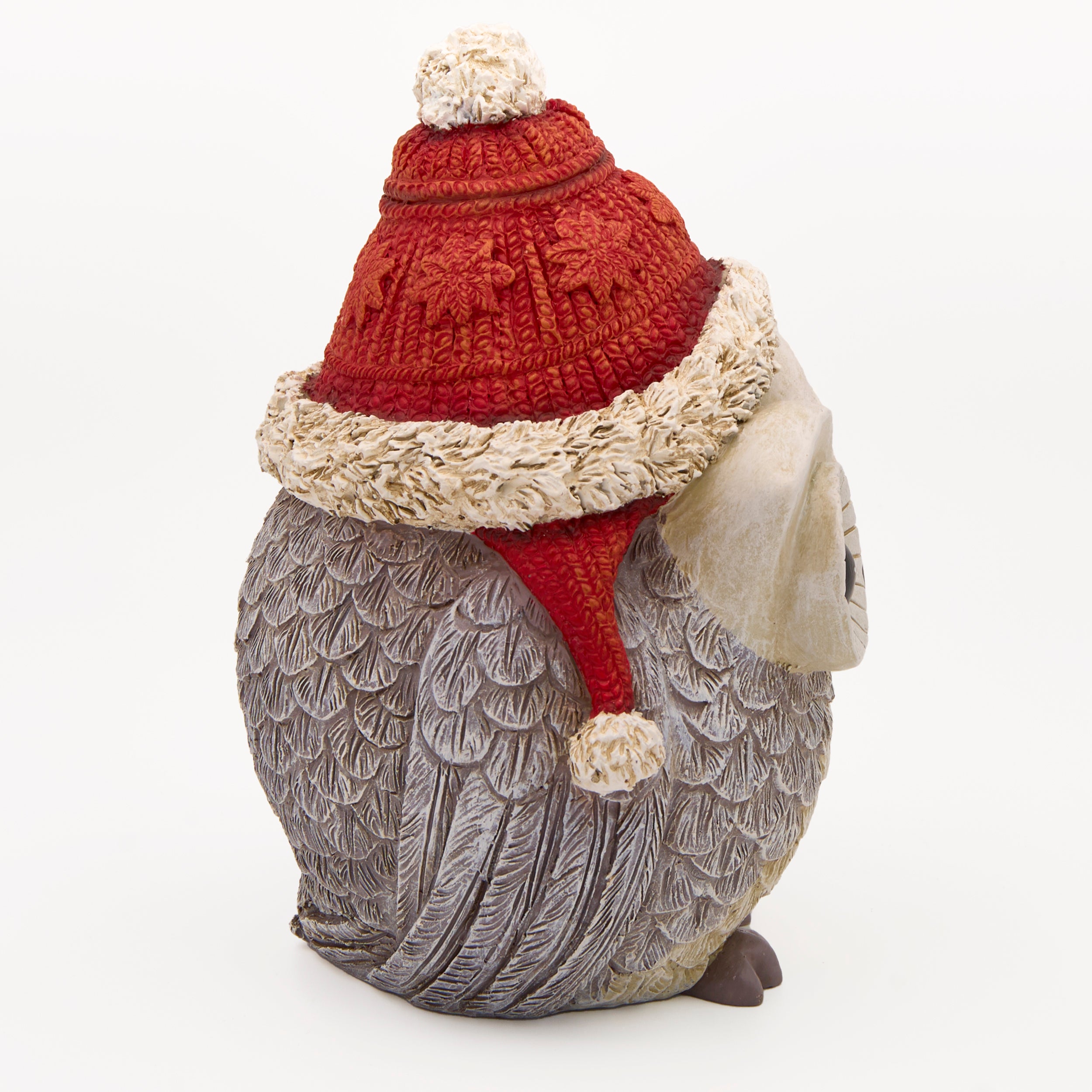 Pudgy Pals Christmas Owl Garden Statue