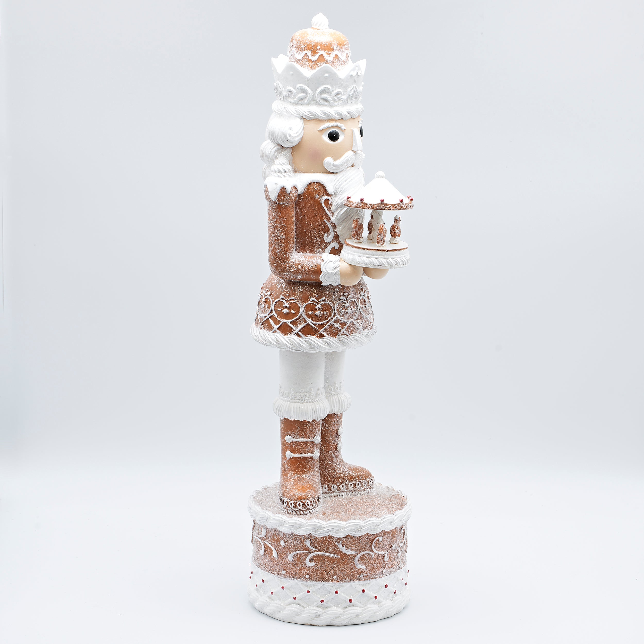 Gingerbread Nutcracker with Carousel Figure