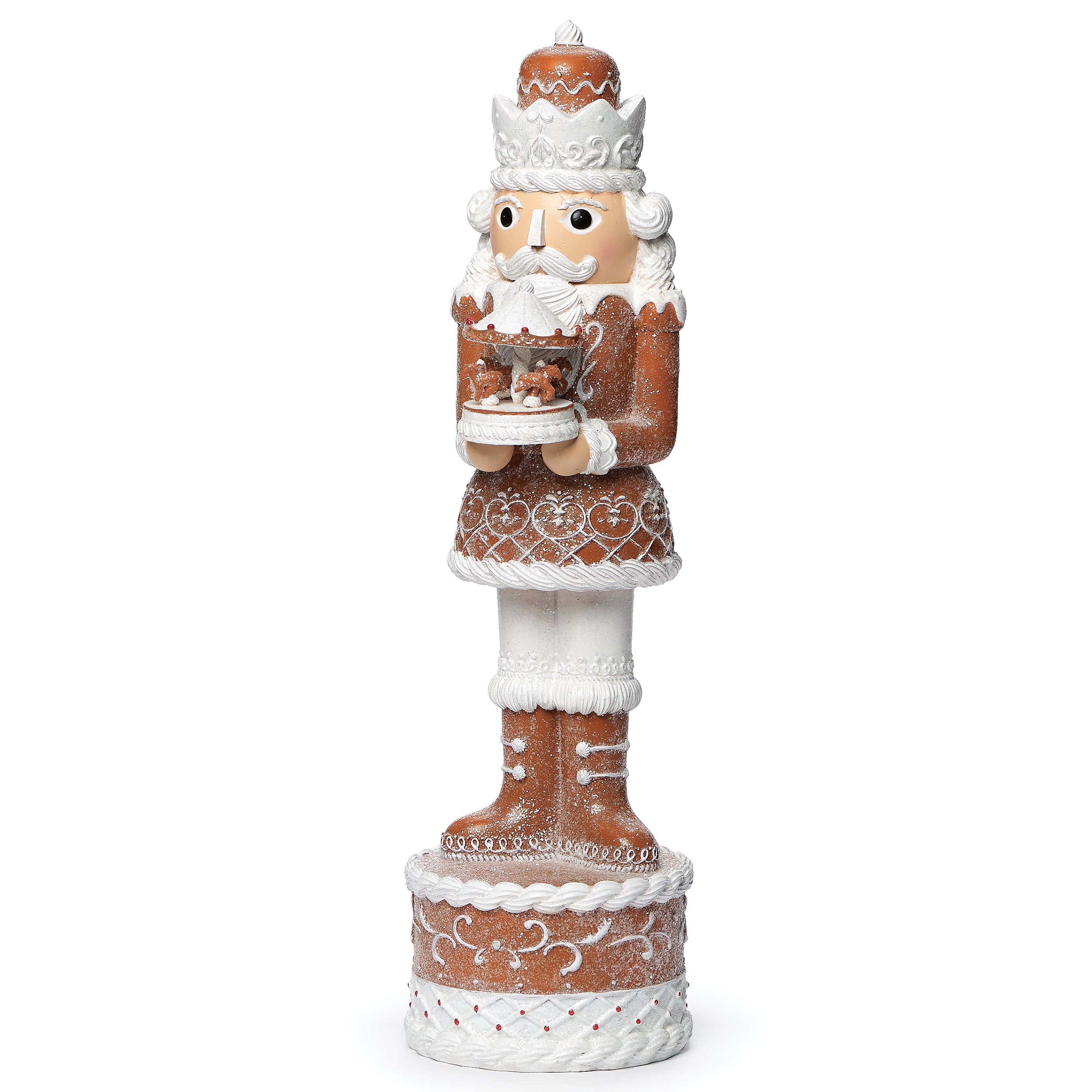 Gingerbread Nutcracker with Carousel Figure