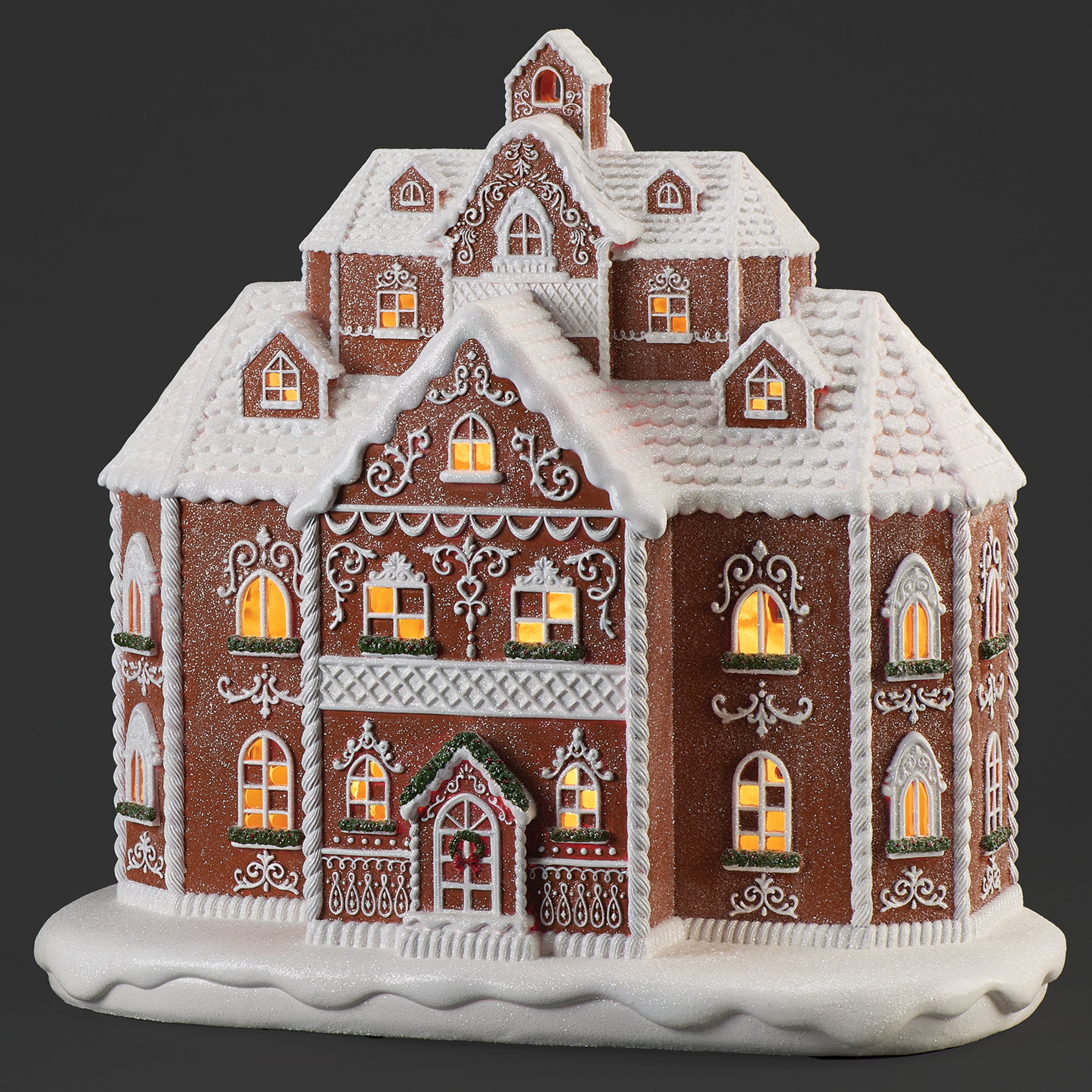 Lighted Gingerbread Mansion