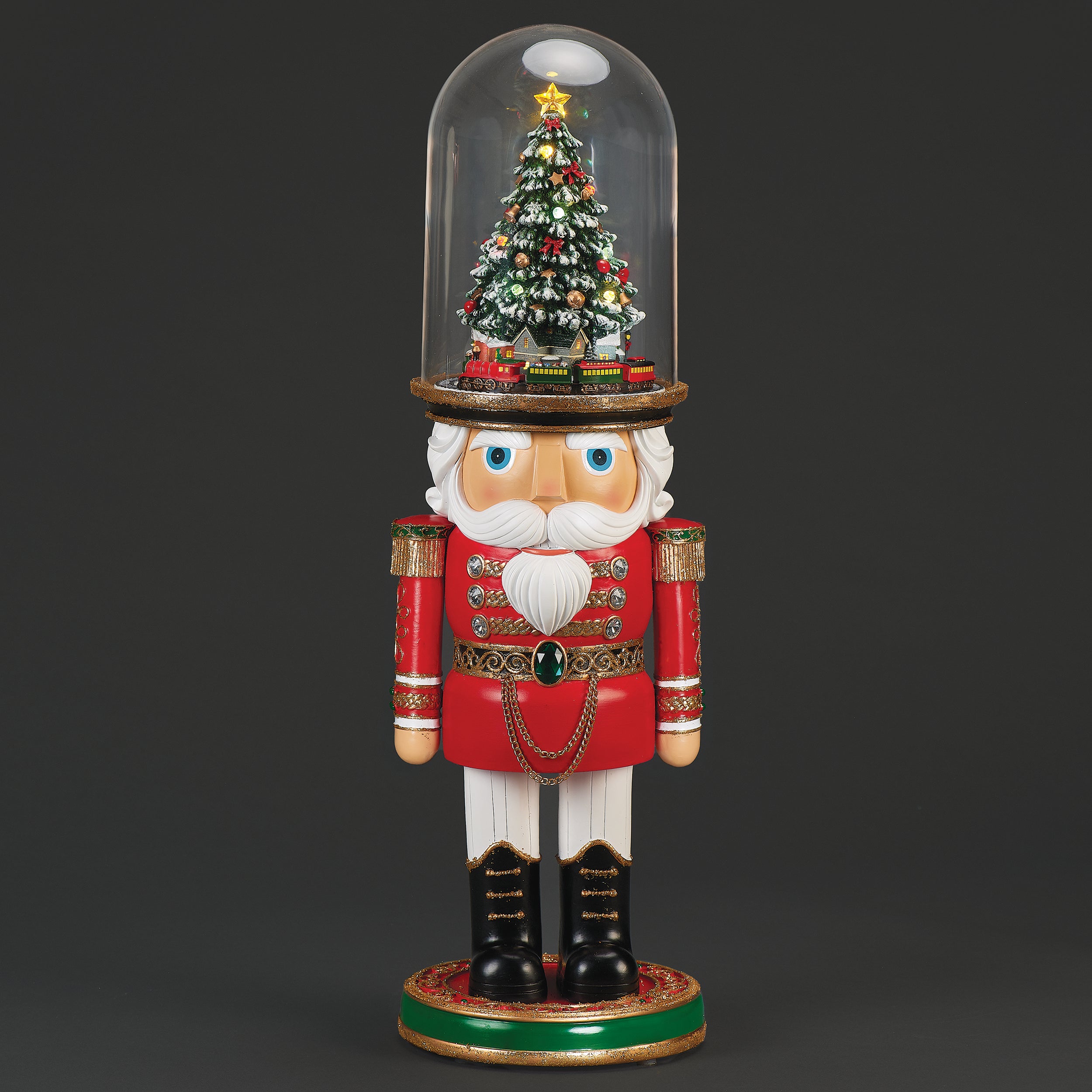Amusements Lighted Musical Nutcracker with Rotating Train Hat