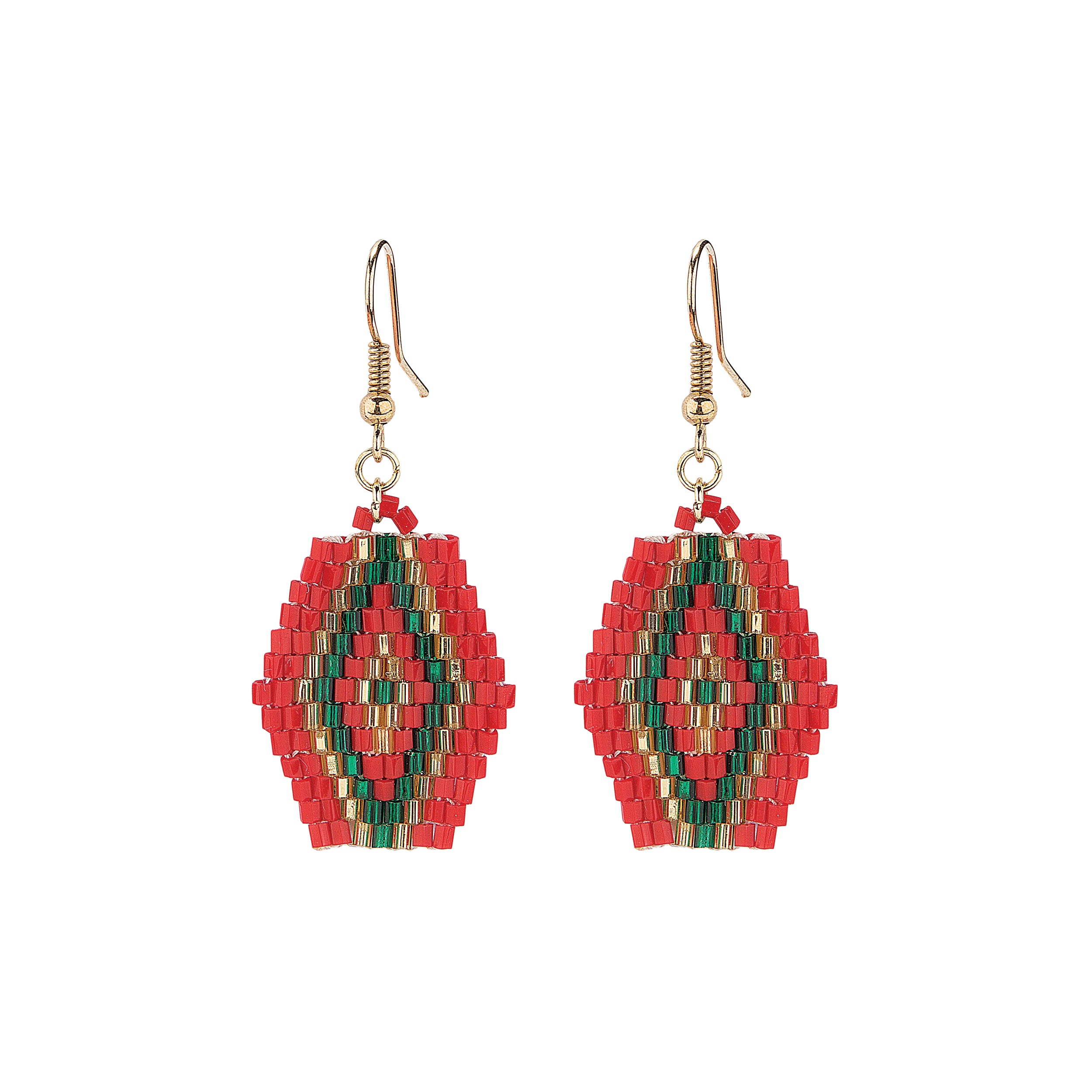 Christmas Woven Earrings