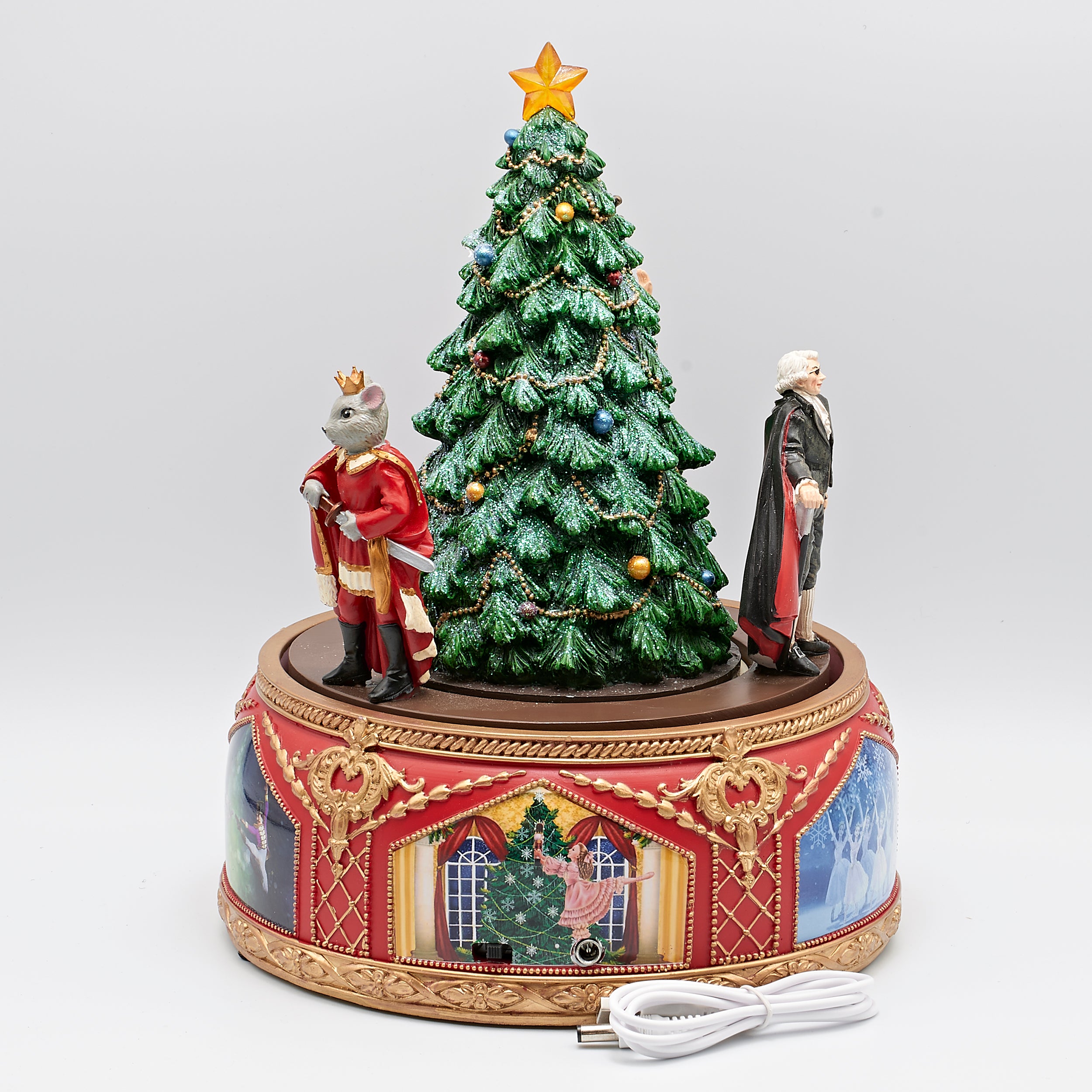 Amusements Lighted Musical Nutcracker Ballet Scene with Rotating Dancers