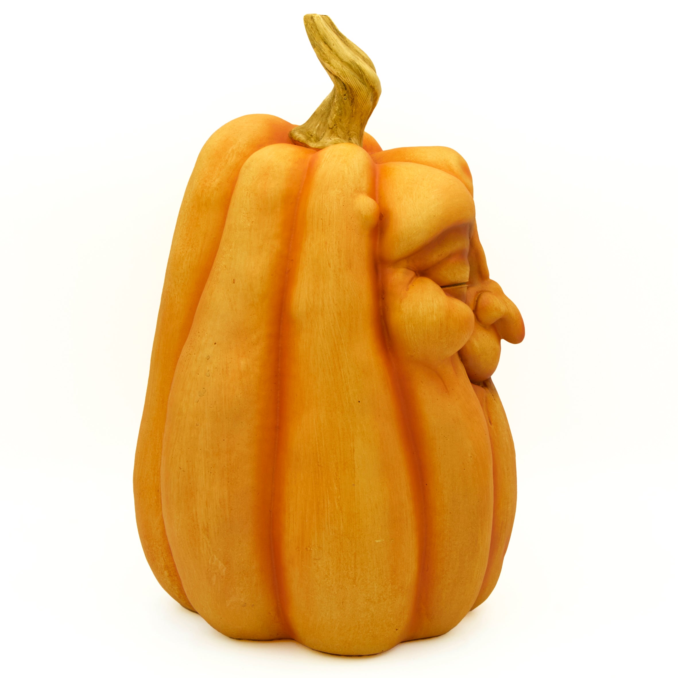 Pumpkin with Old Man Face