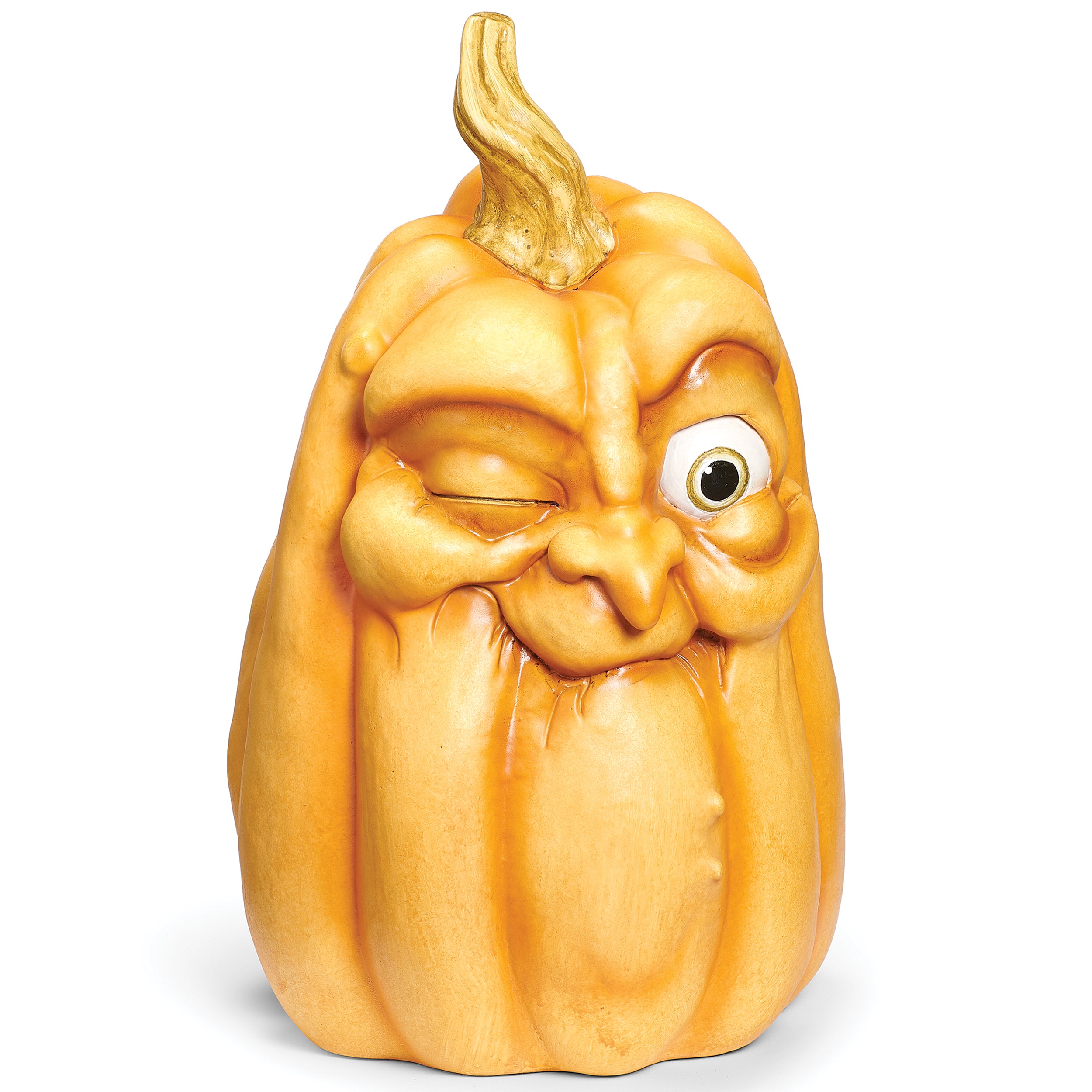 Pumpkin with Old Man Face