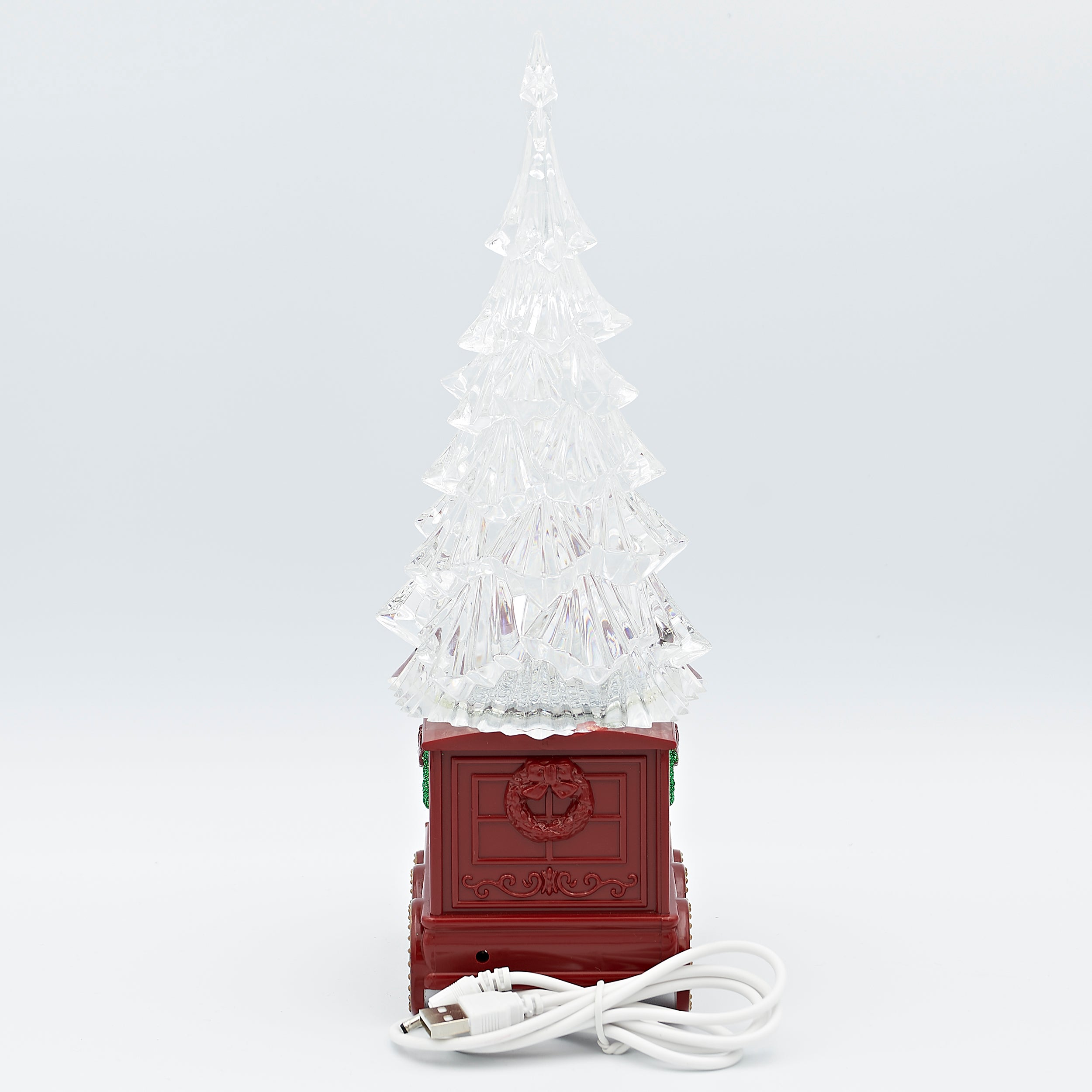 Confetti Lites Lighted Swirl Train with Clear Tree on Top