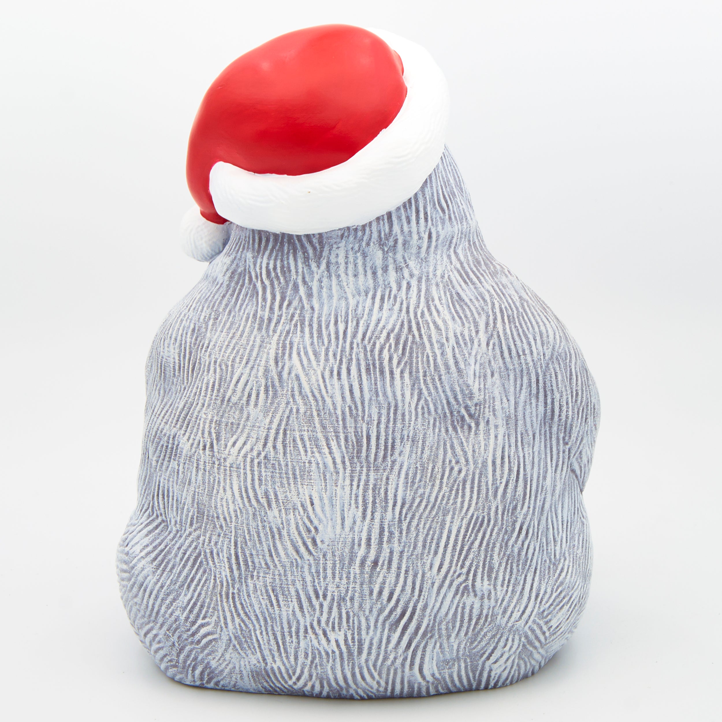 Pudgy Pals Bumble with Christmas Hat Garden Statue