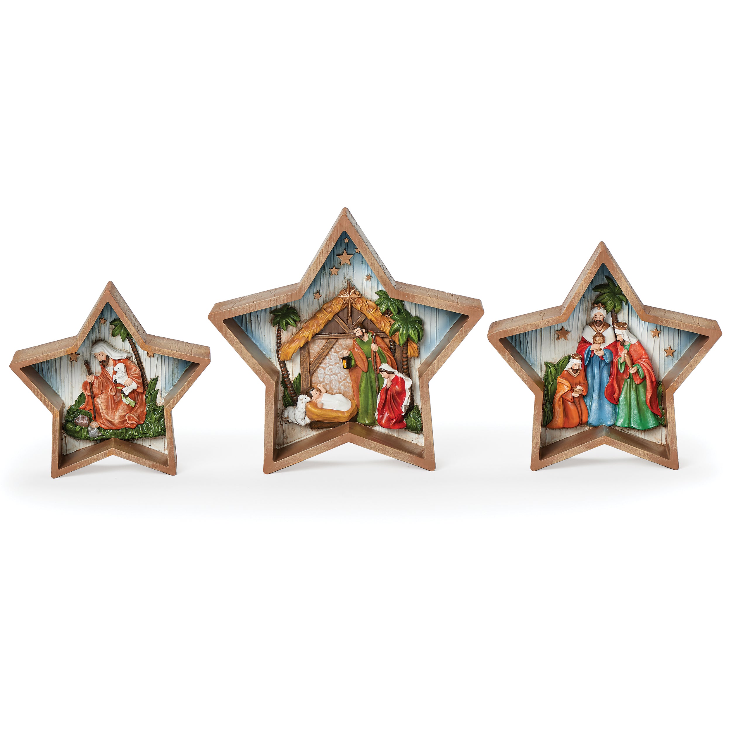 Star Frame Nativity Scene Set