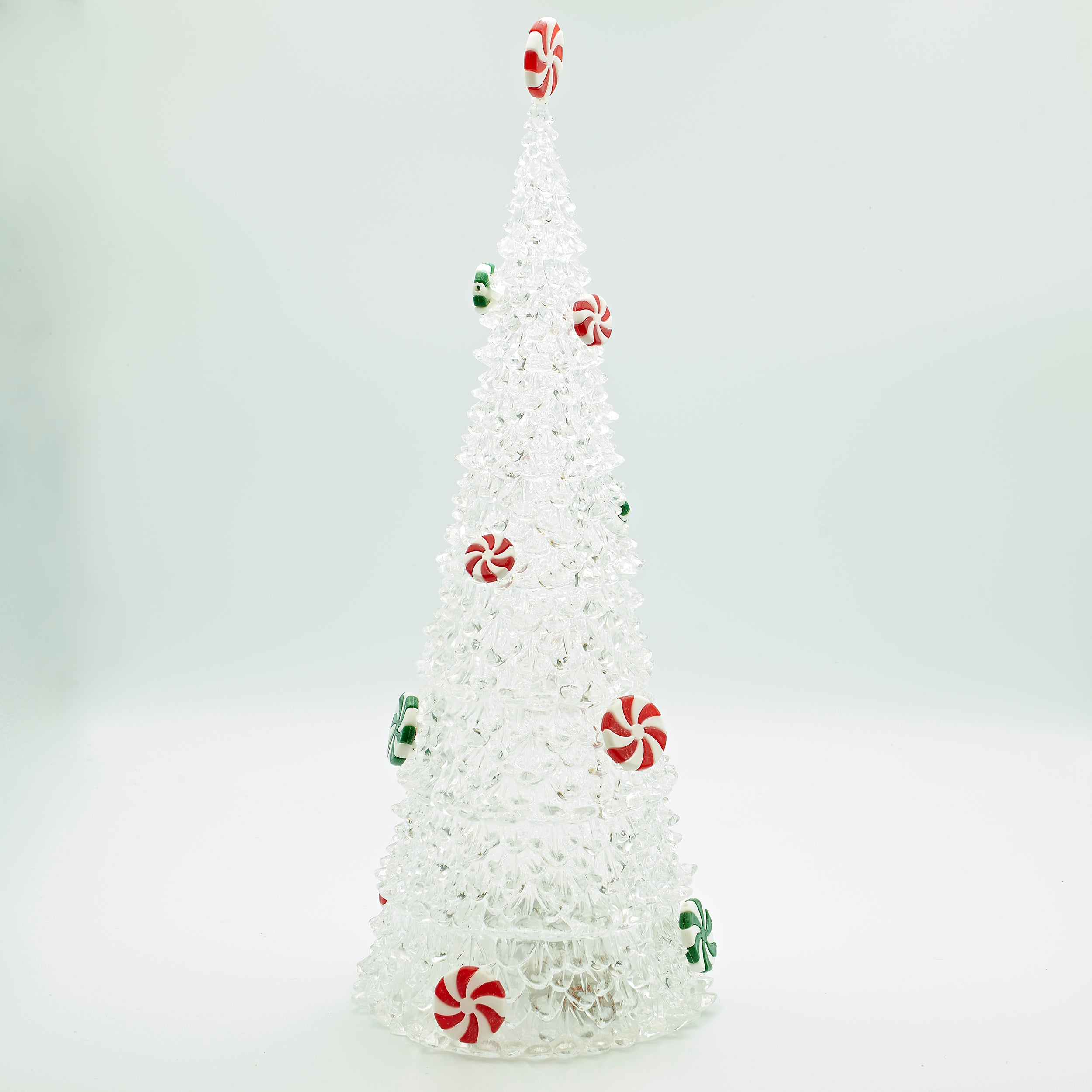 Lighted Peppermint Candy Tree