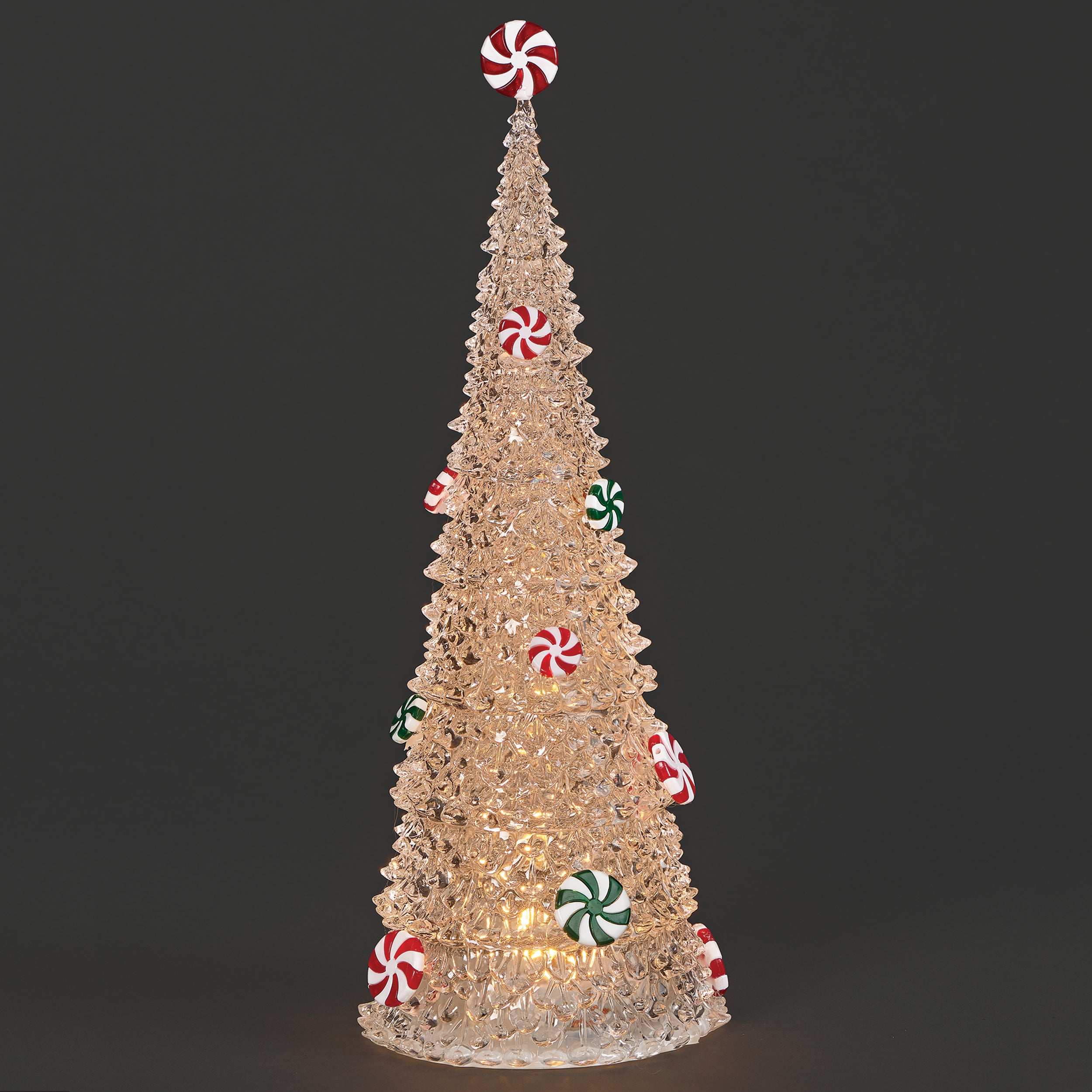 Lighted Peppermint Candy Tree