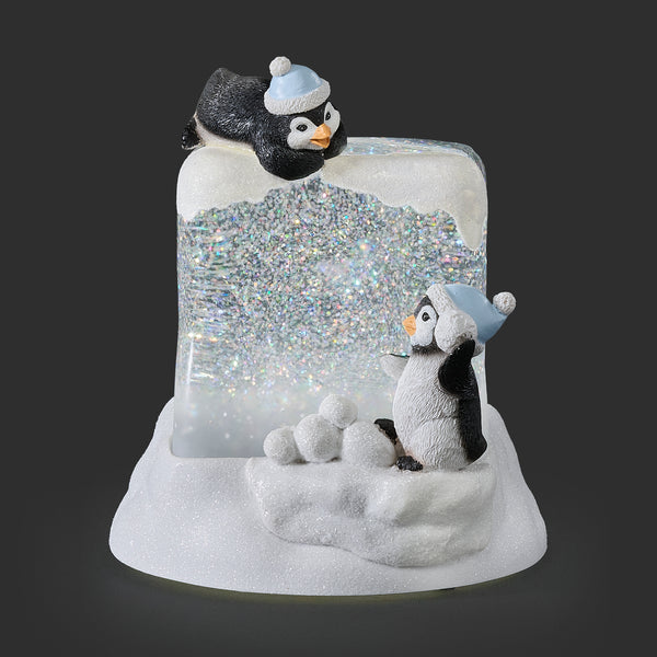 1st Penguin Labo【クール便26日到着指定】大玉ギフト3kg Confetti Lites Lighted Swirl Playful Penguins on Ice Cube