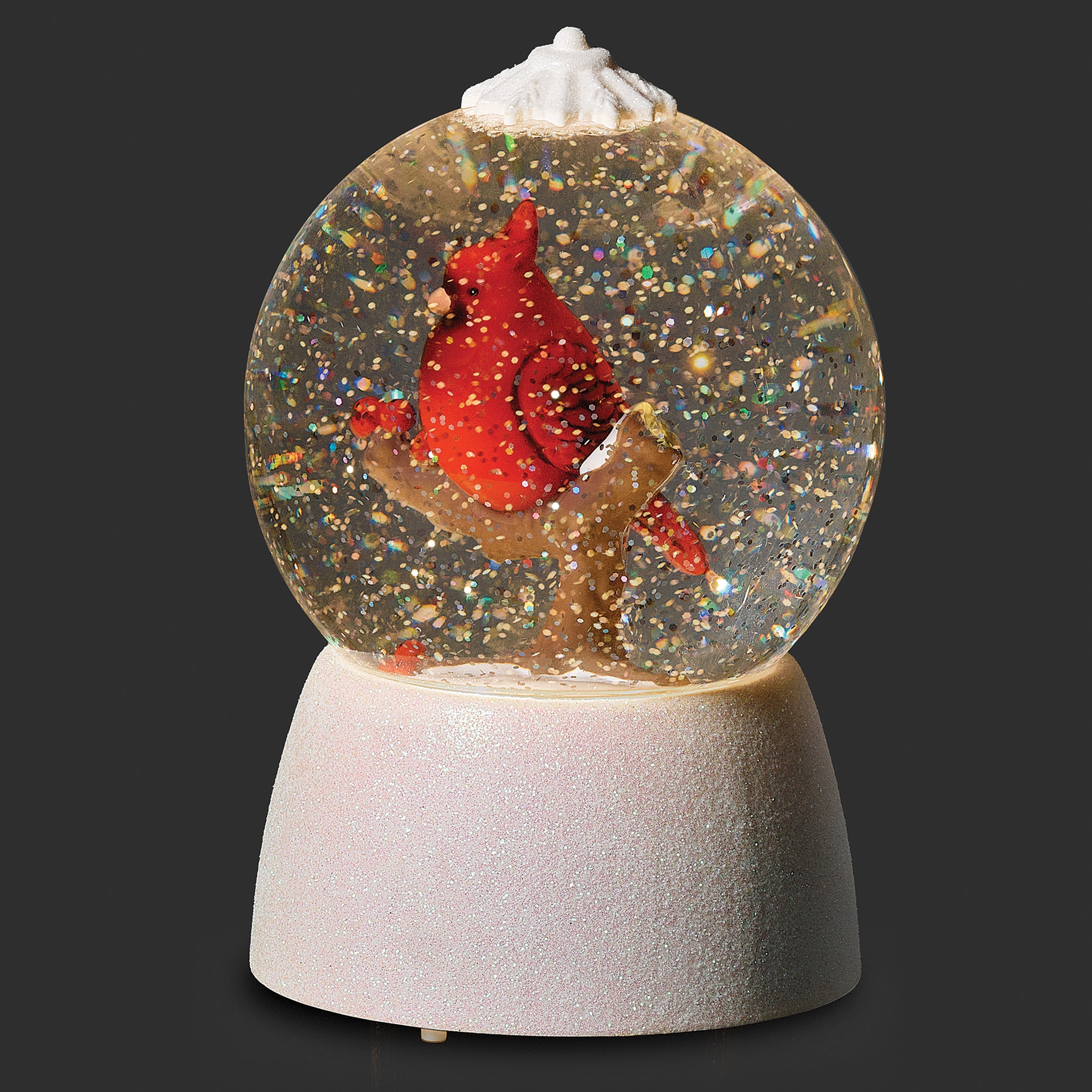 Confetti Lites Lighted Swirl Rotating Cardinal