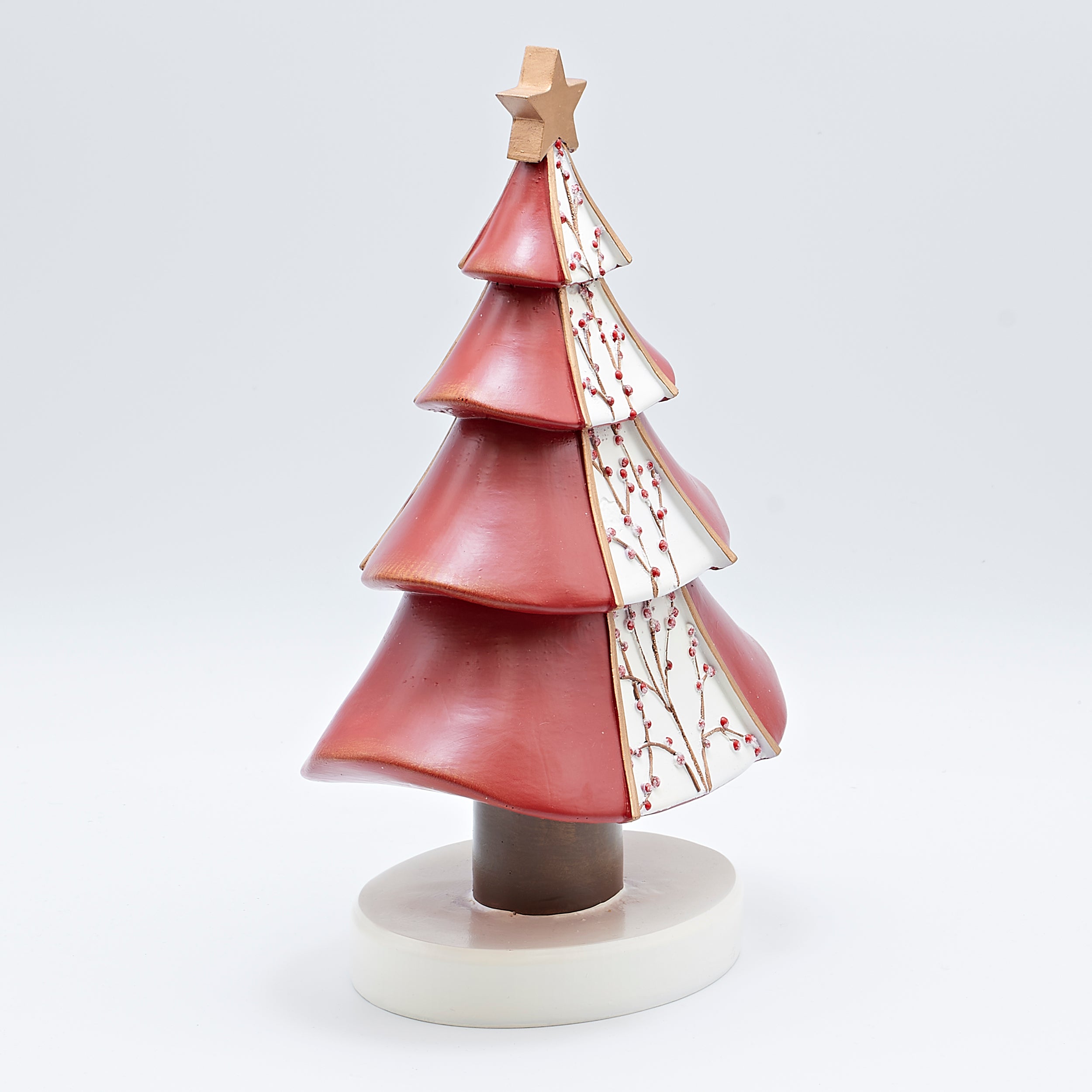 Red Berry Christmas Tree Figure