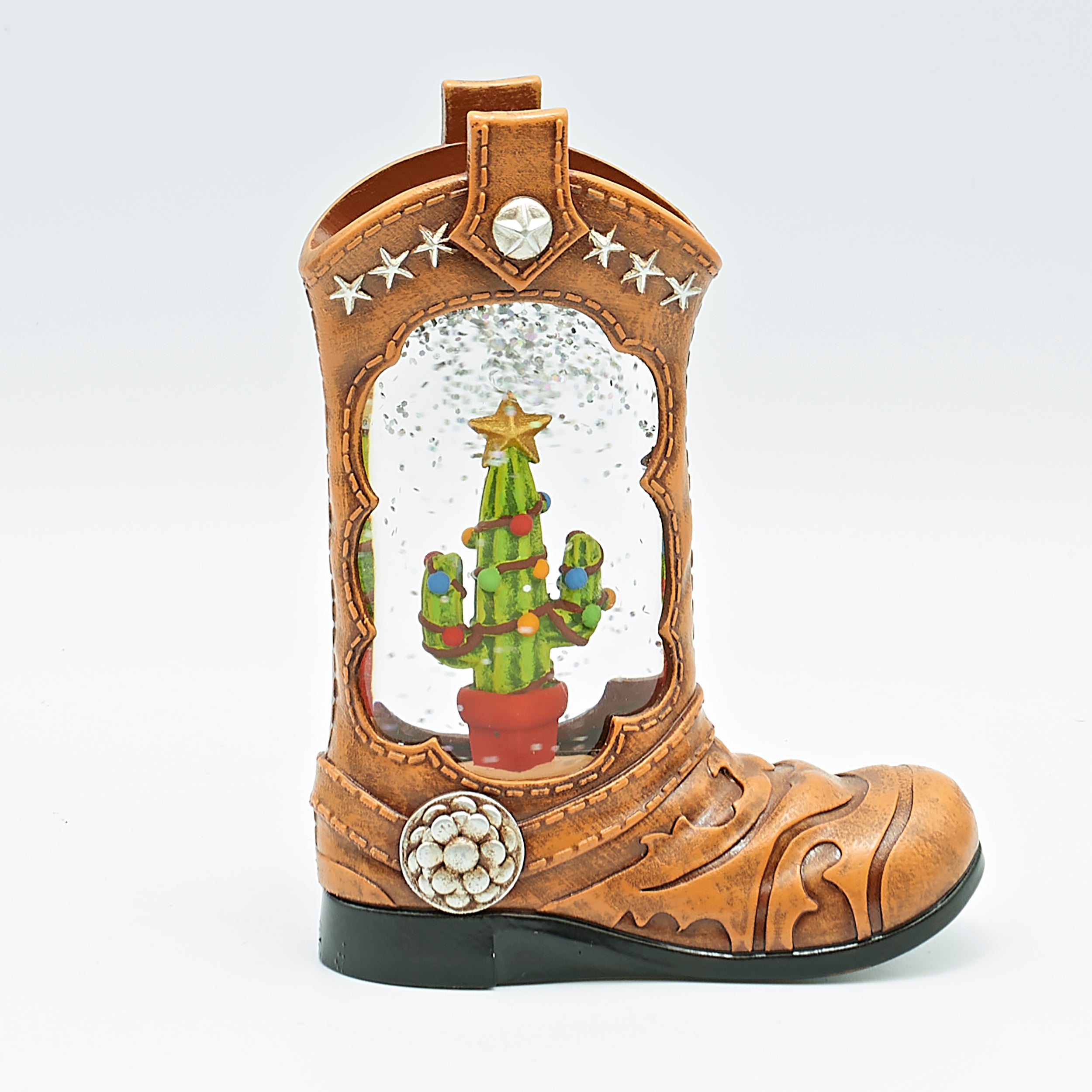 Lighted Christmas Cactus Boot – Shimmering Merry Lites