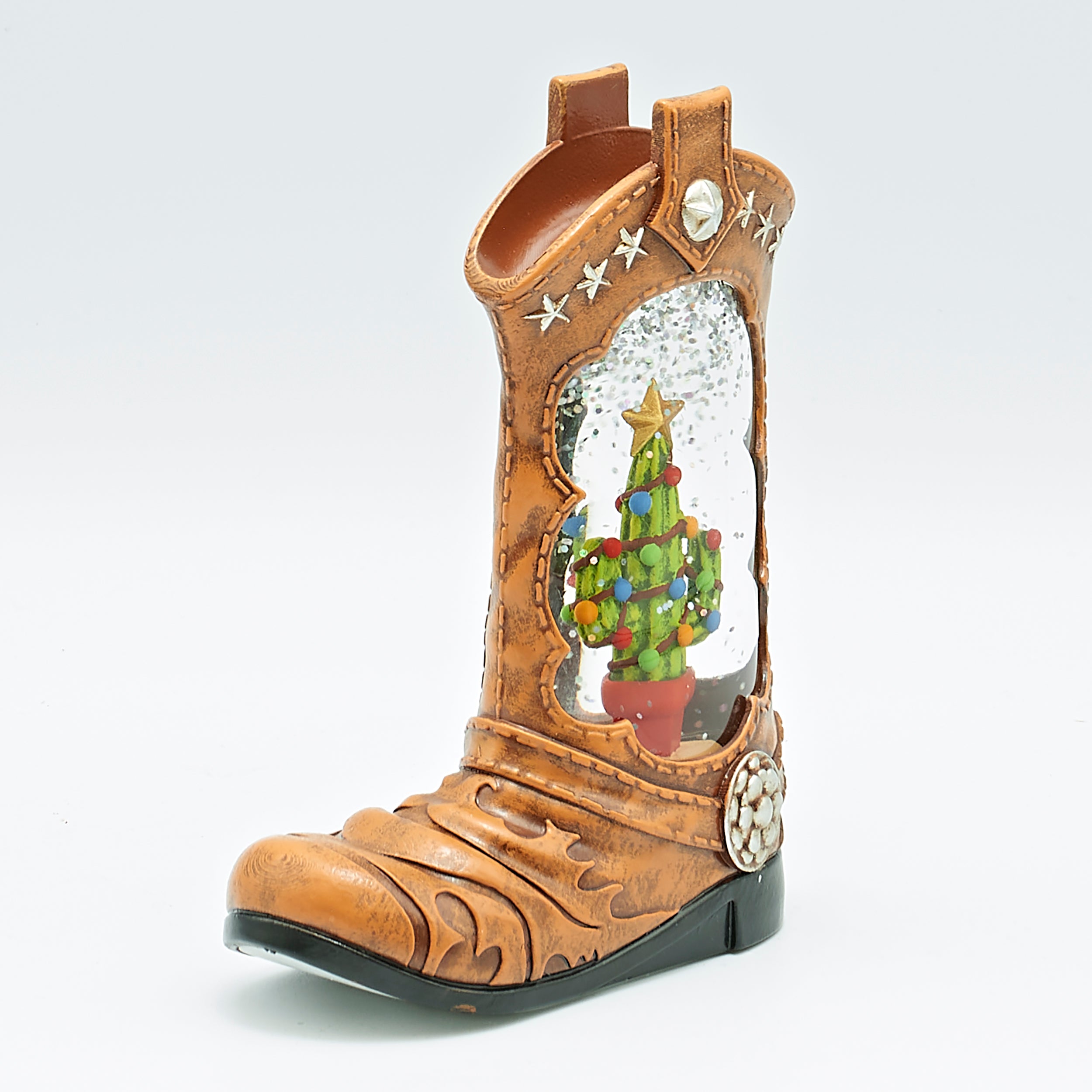 Lighted Christmas Cactus Boot – Shimmering Merry Lites