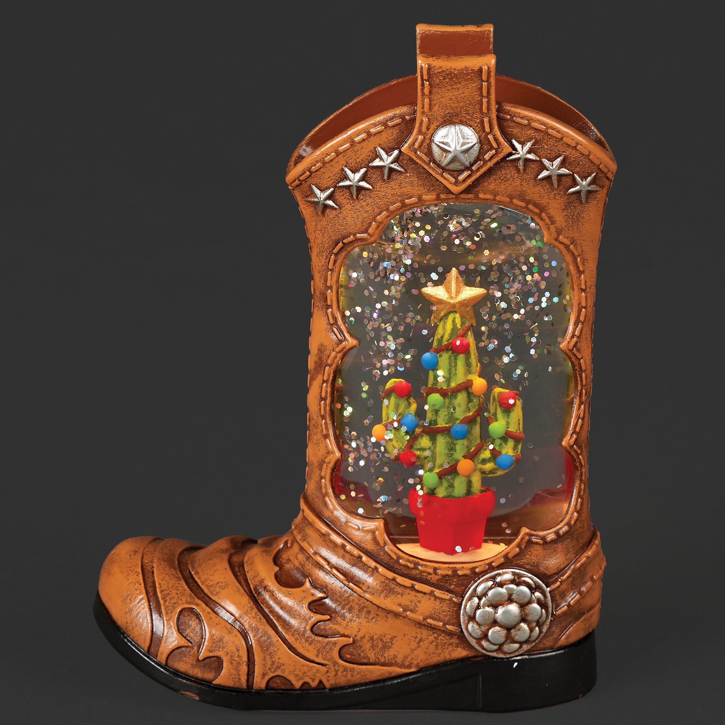 Lighted Christmas Cactus Boot – Shimmering Merry Lites