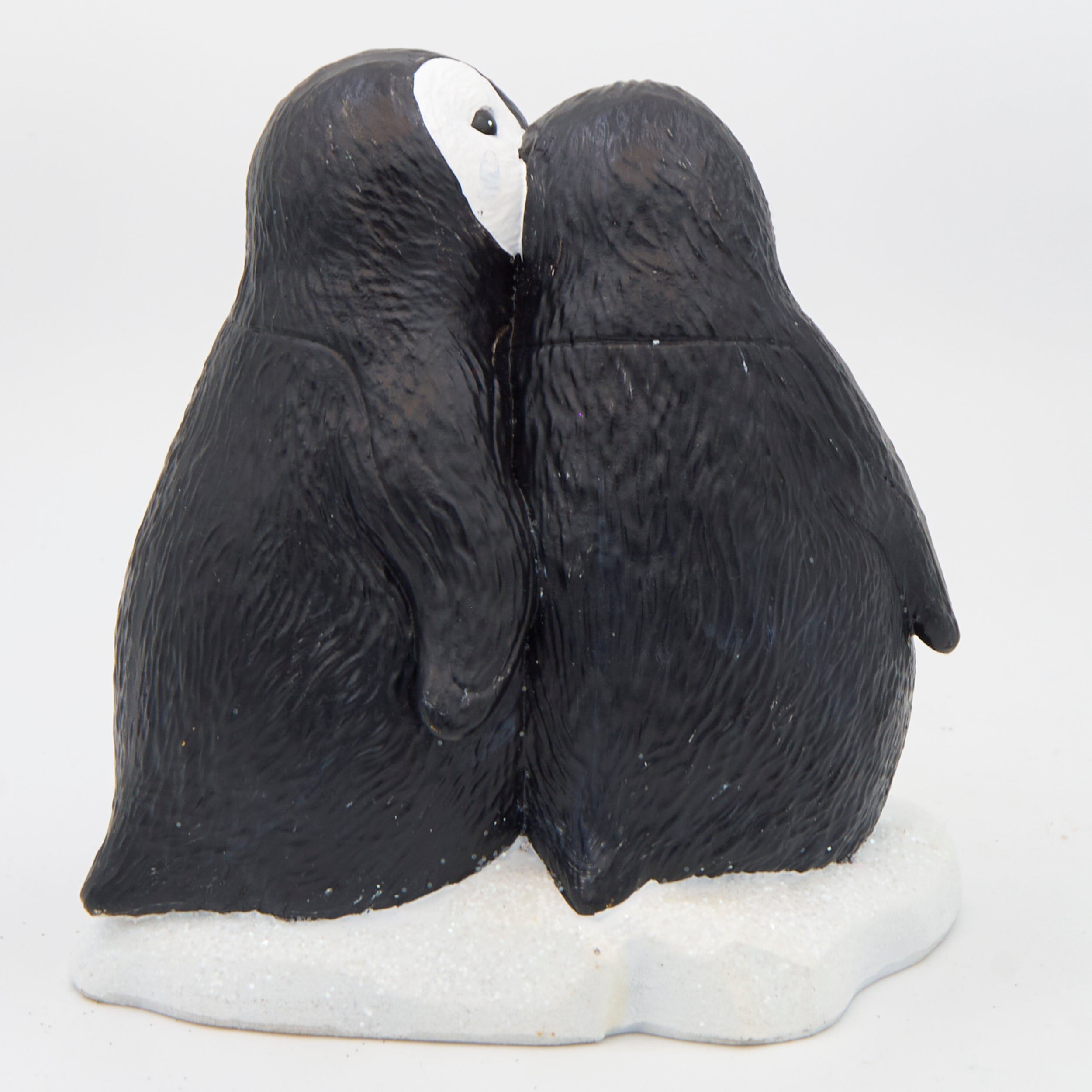 Penguin Couple on Snow Figure