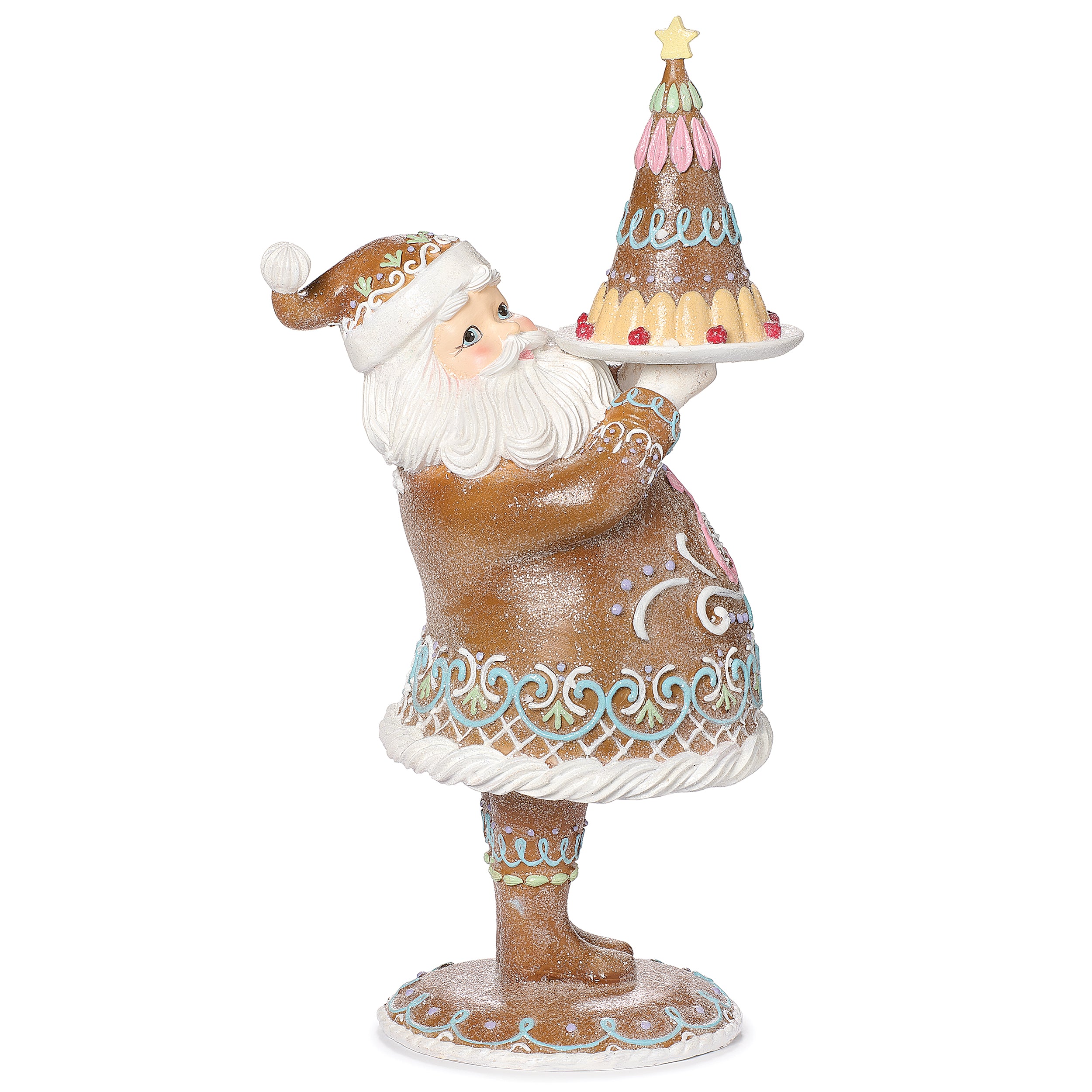 Santa Gingerbread with Cake Figure