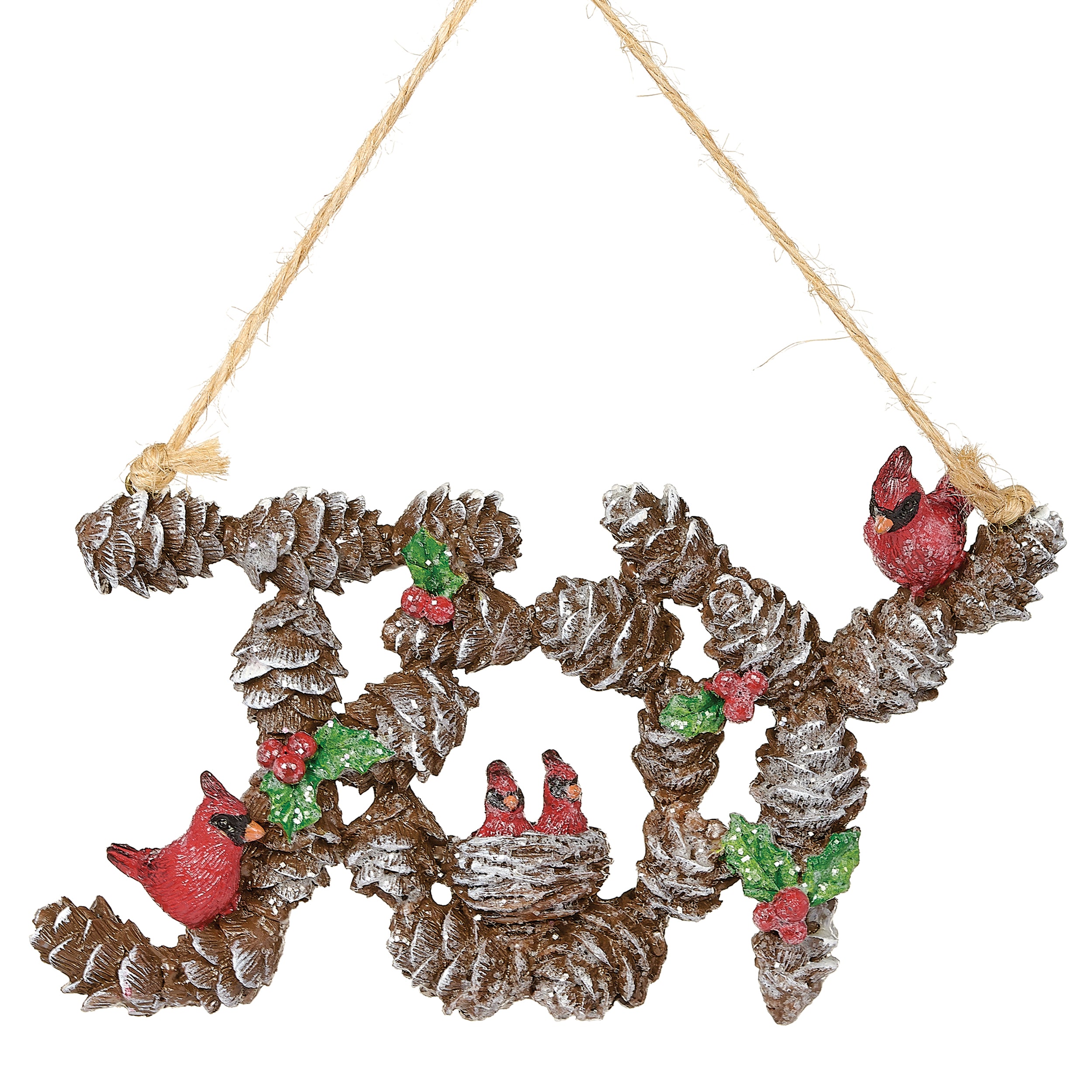Joy Pinecone Ornament