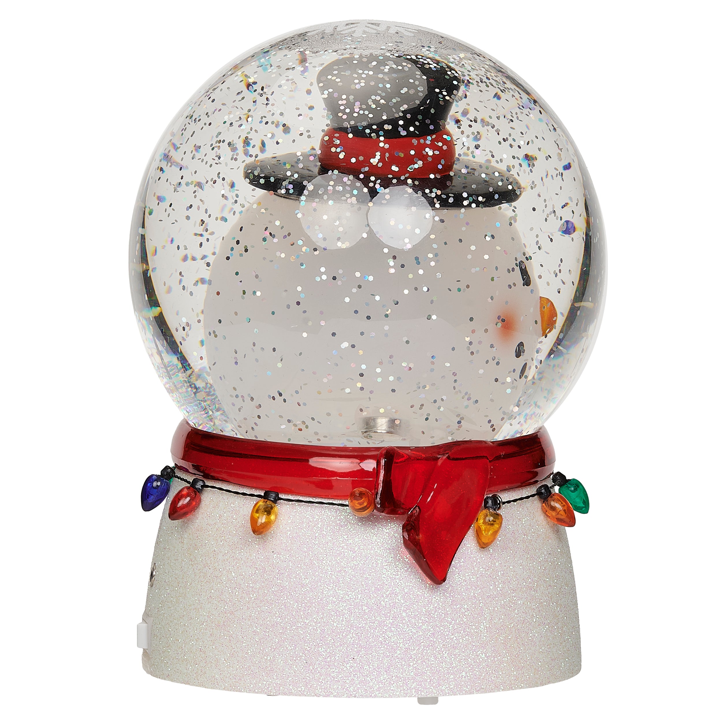Confetti Lites Lighted Swirl Snowman Bobble Head