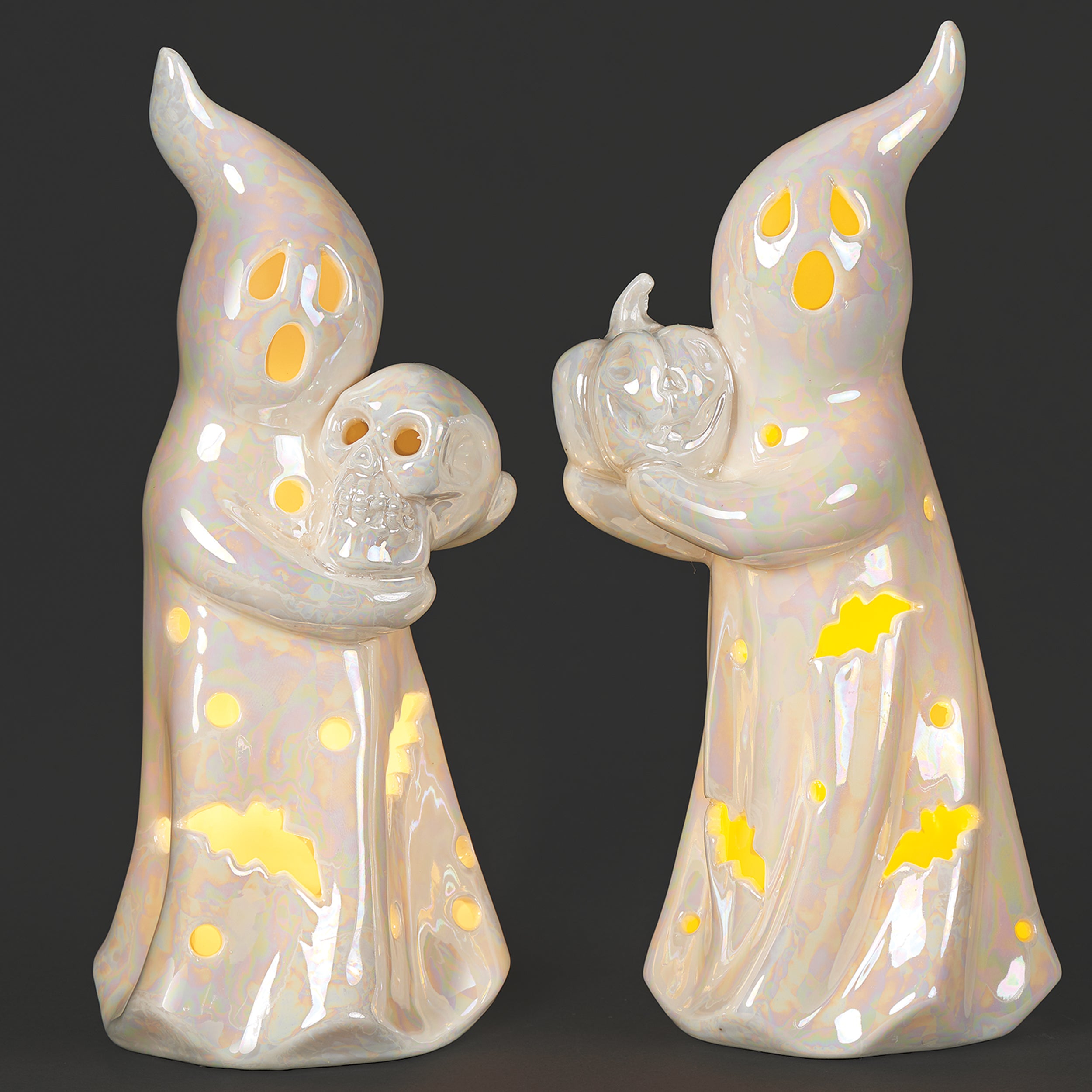 Lighted Pearlized Ghost Set