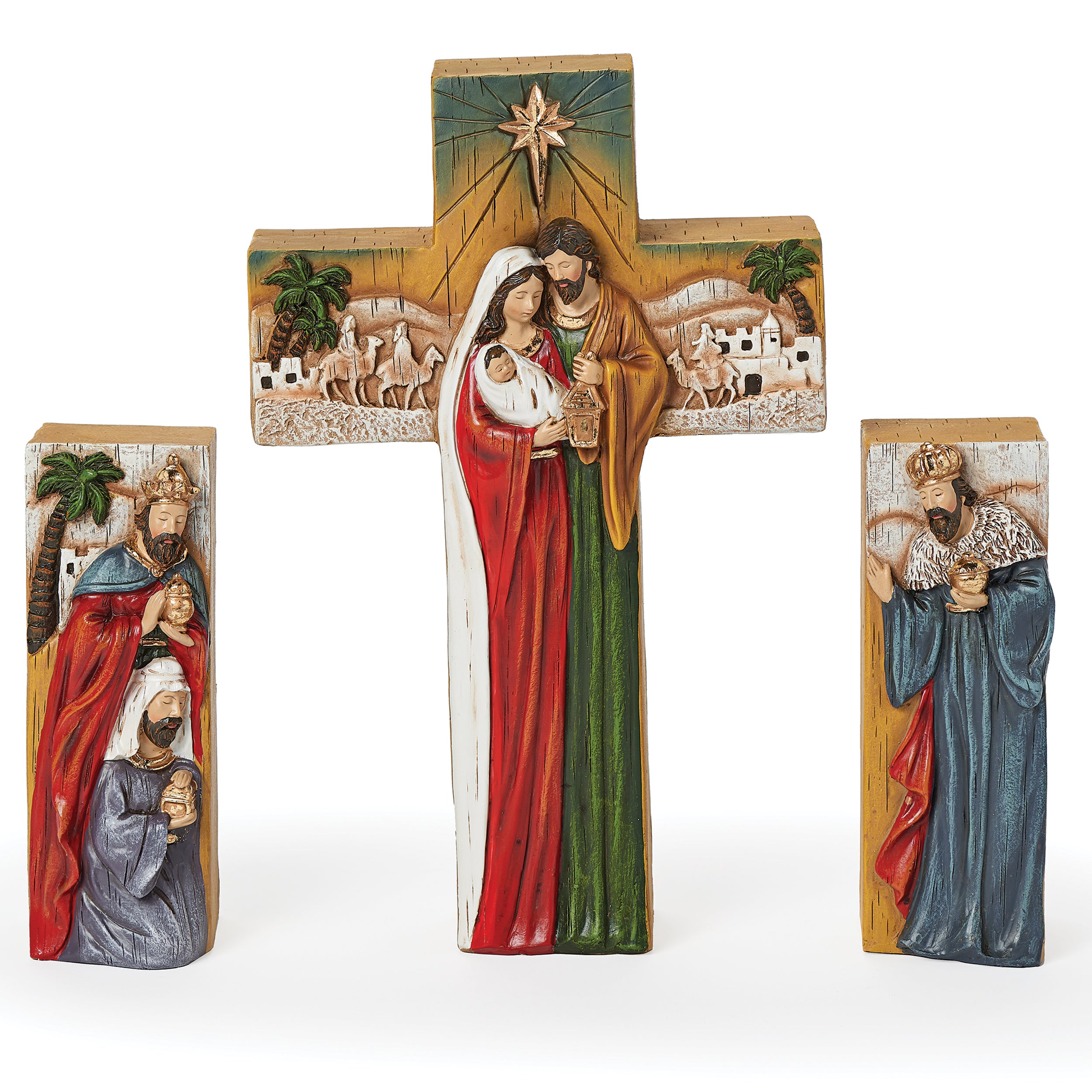 Nativity Cross 3-PC Block Set
