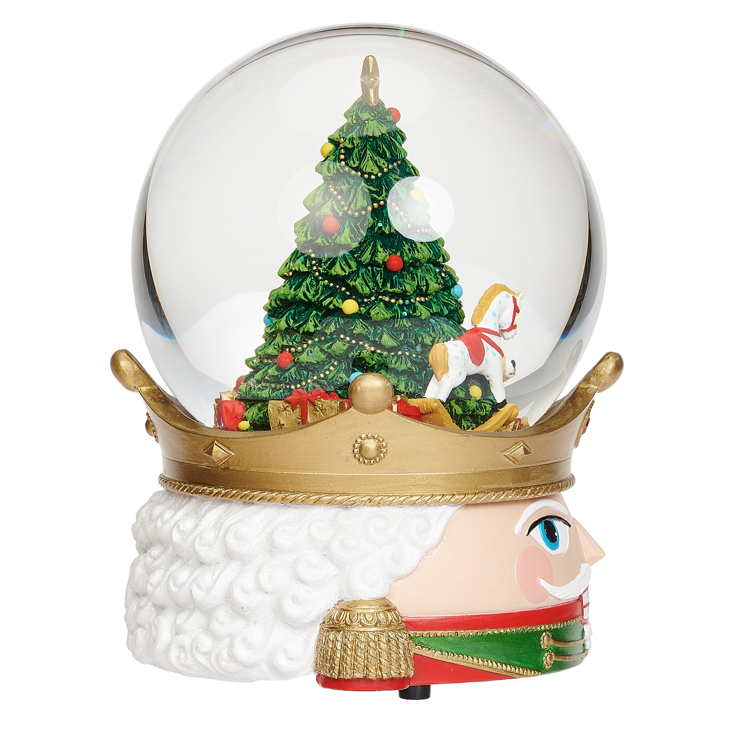 Glitterdome Musical Nutcracker Head – "The Nutcracker Suite" Tune