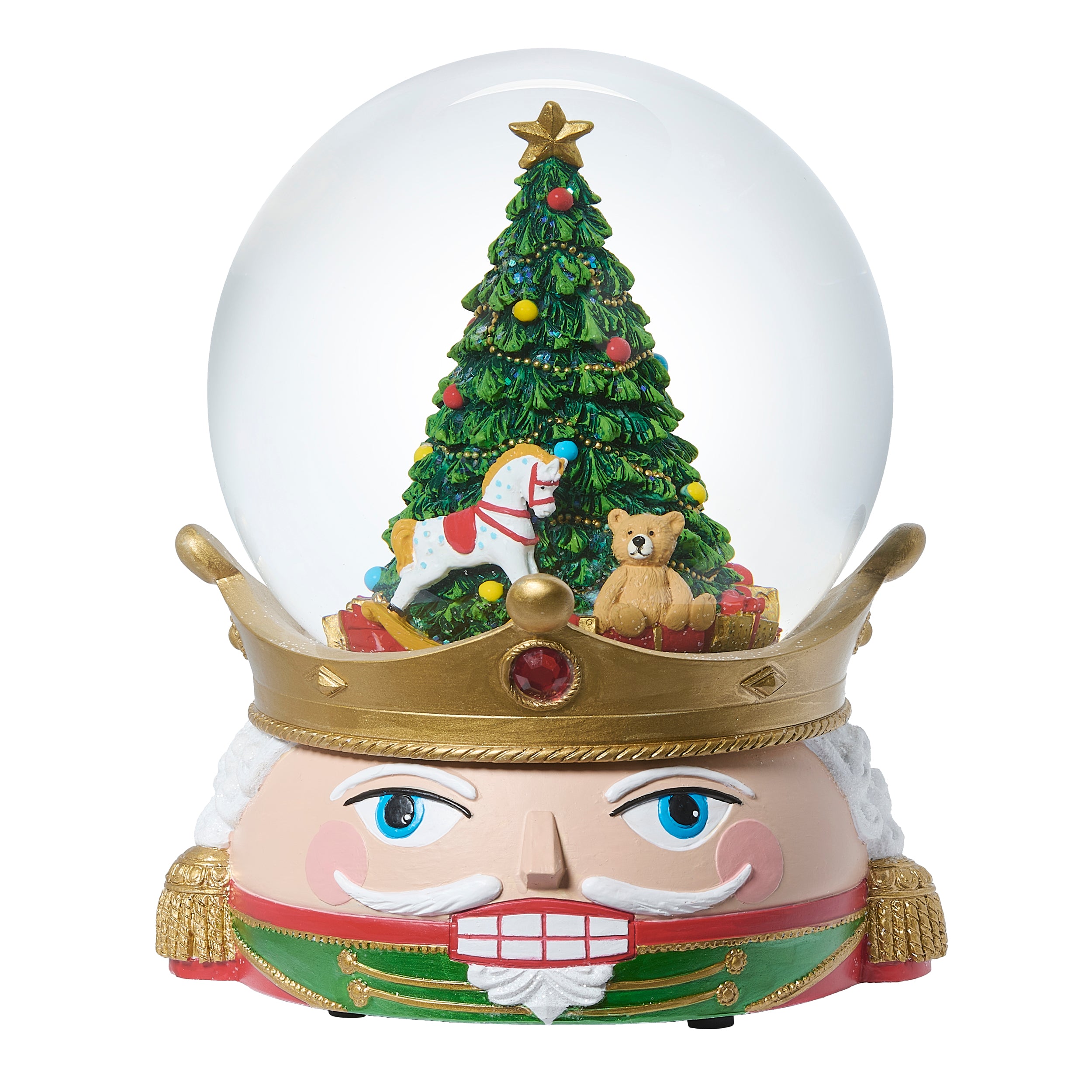Glitterdome Musical Nutcracker Head – "The Nutcracker Suite" Tune