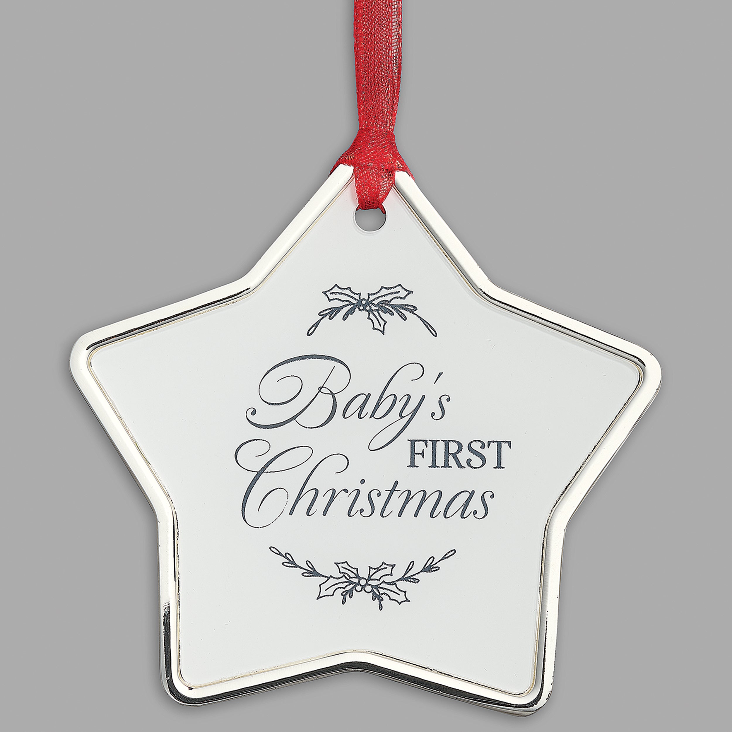 Baby's 1st Christmas Star-Shaped Ornament