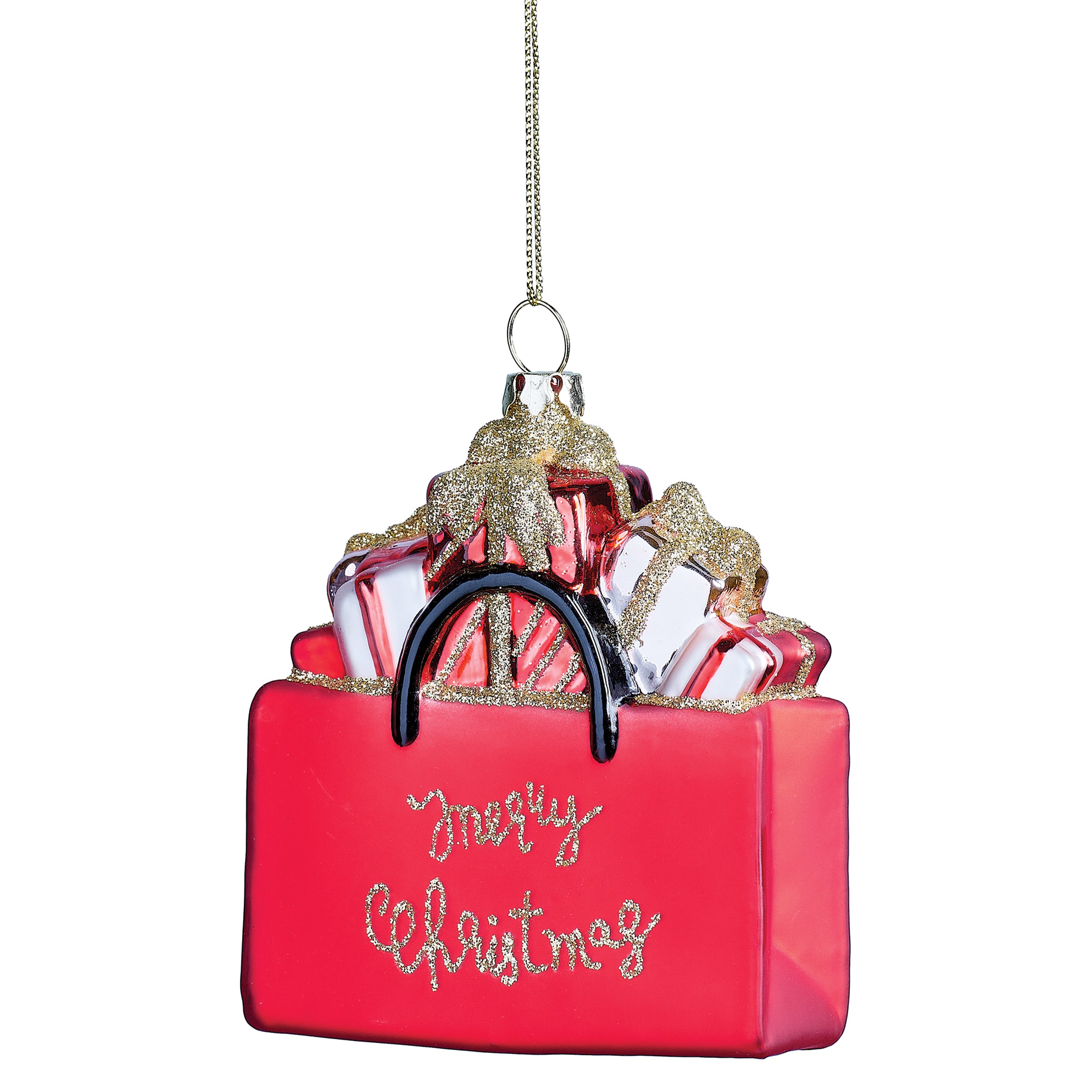 Merry Christmas Shopping Bag Ornament