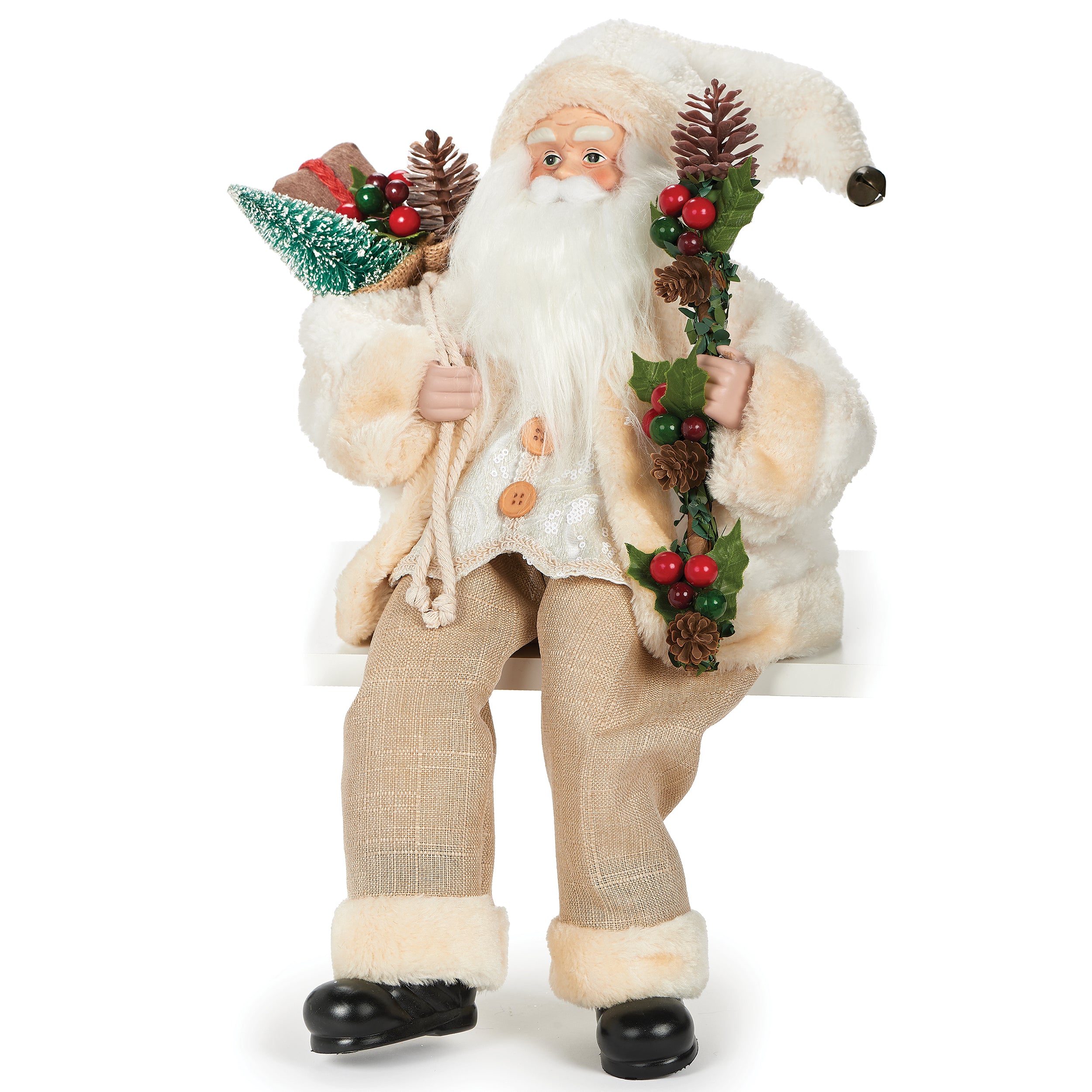 Sitting Santa Figure