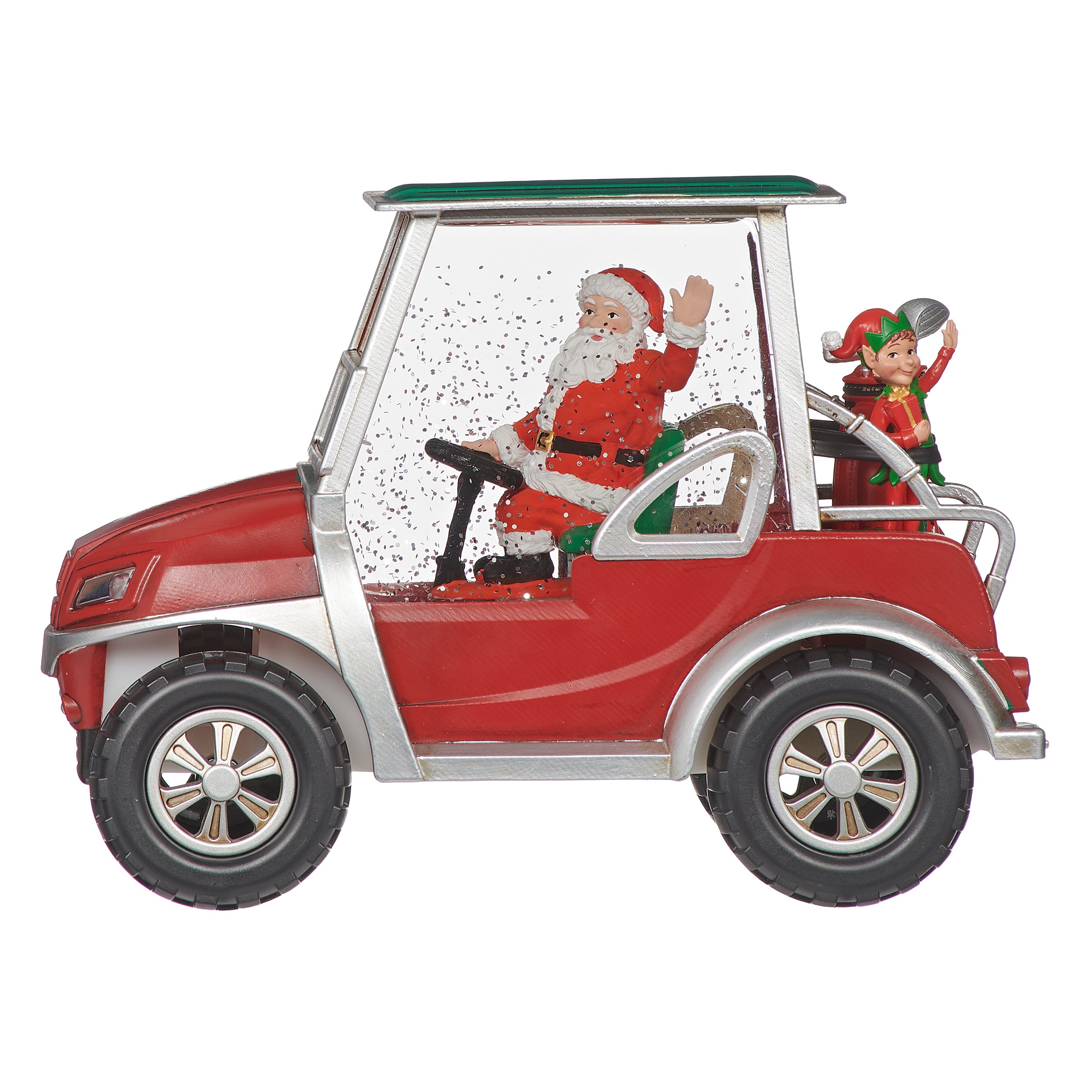 Confetti Lites Lighted Swirl Santa's Jolly Golf Cart Ride