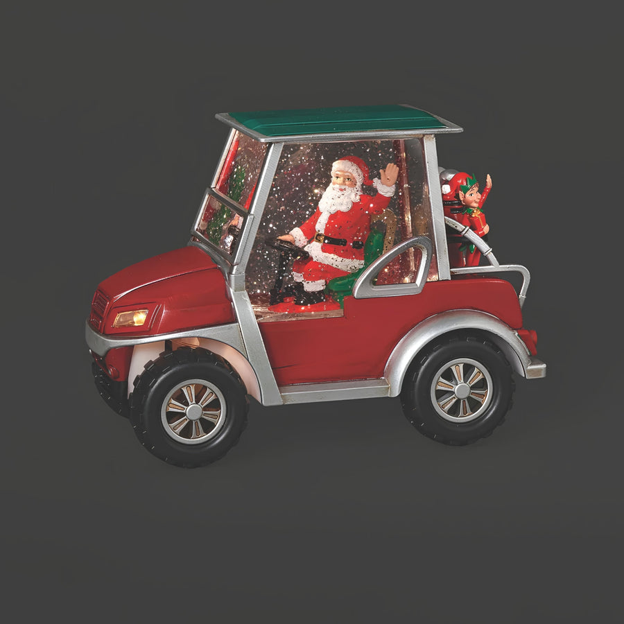 Confetti Lites Lighted Swirl Santa's Jolly Golf Cart Ride