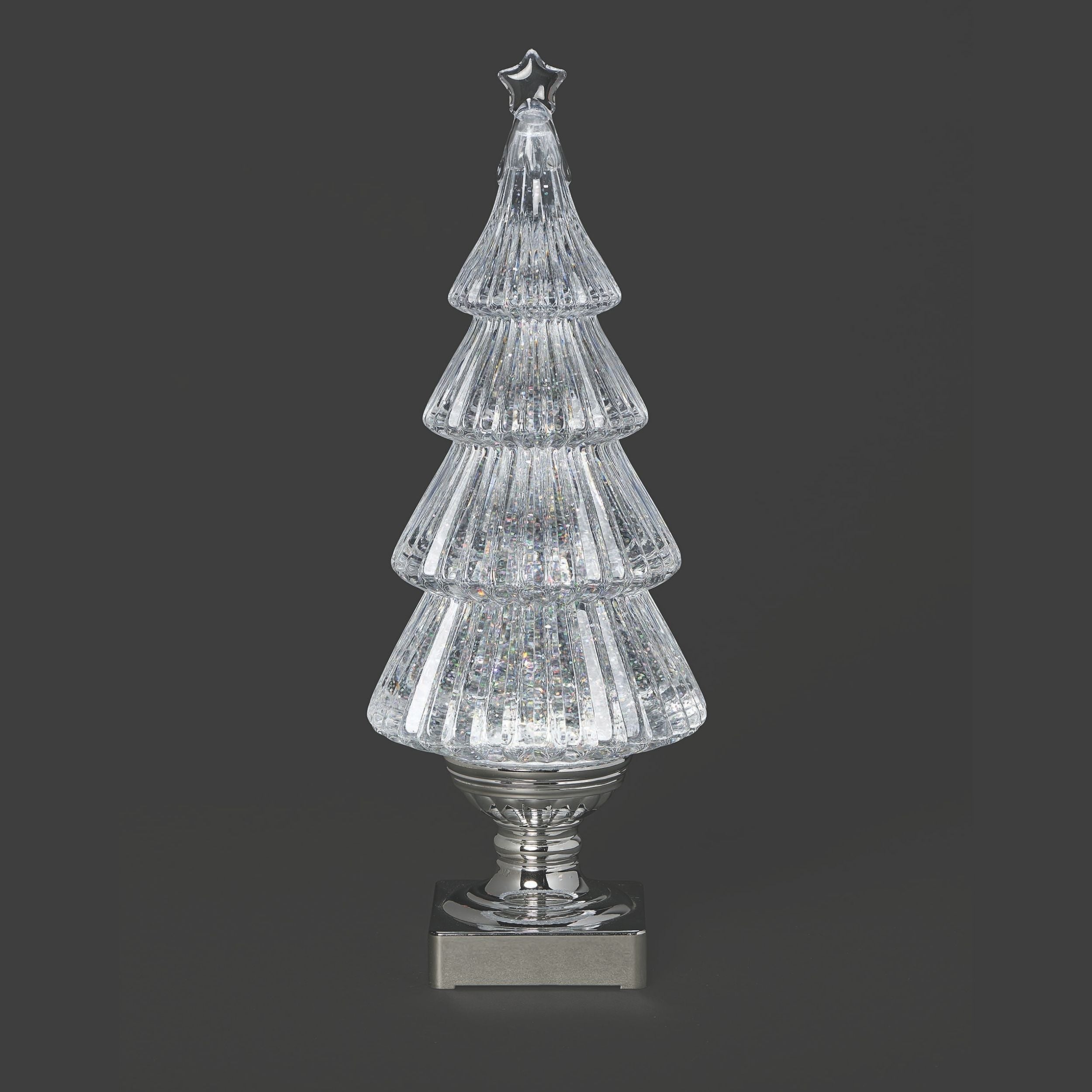 Confetti Lites Lighted Swirl Four-Tier Tree