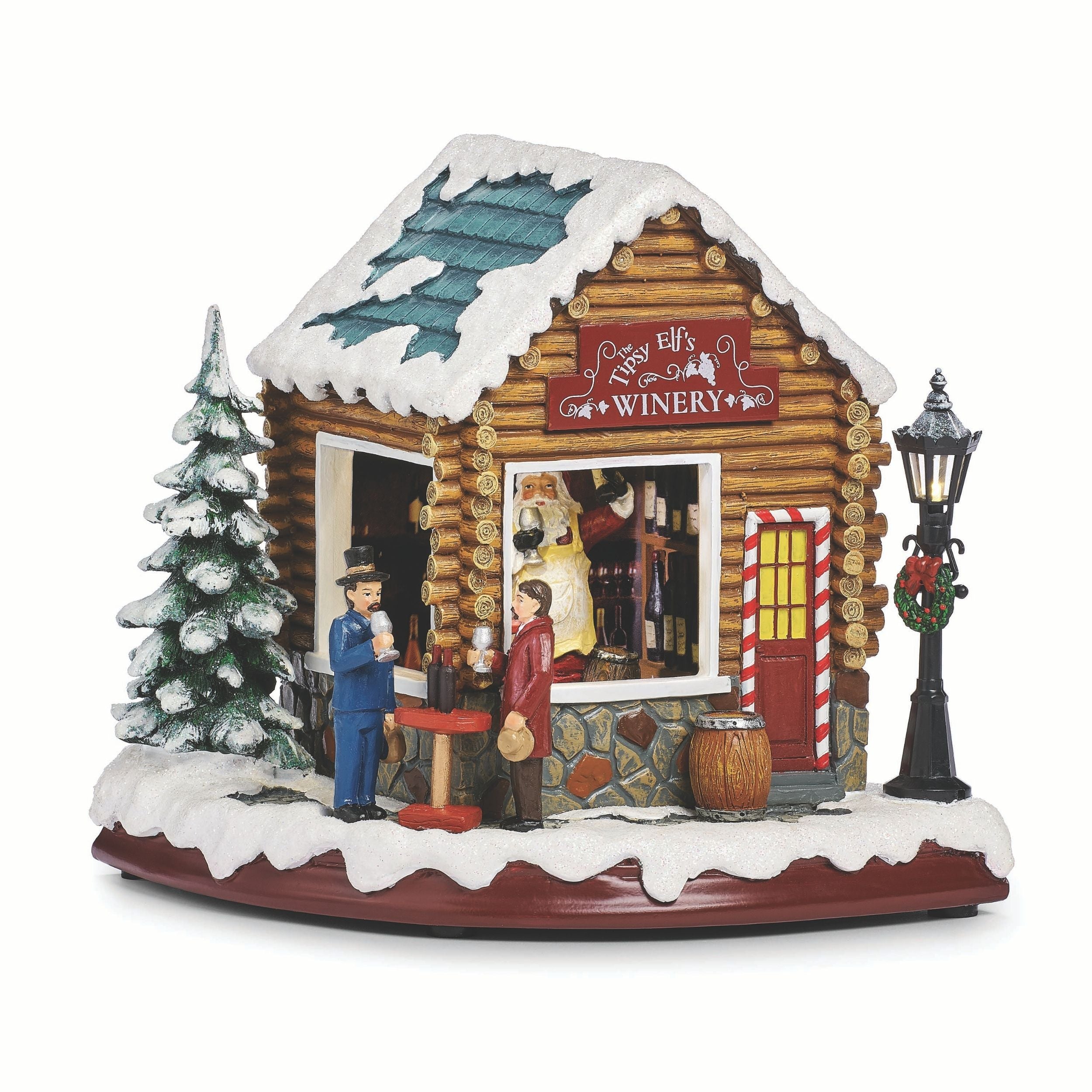 Amusements Lighted Musical Rotating Wine Shop