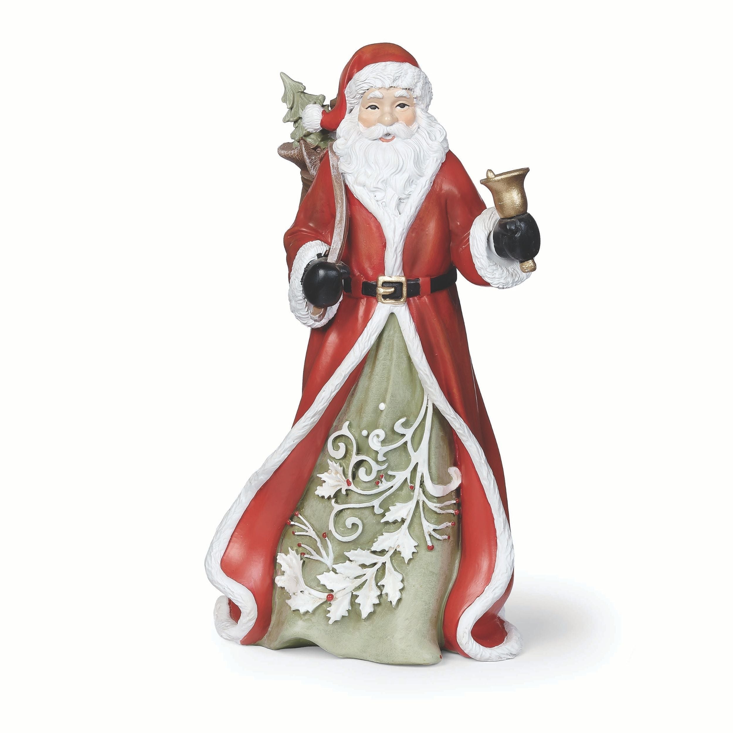 Santa with Leaf Pattern Figure