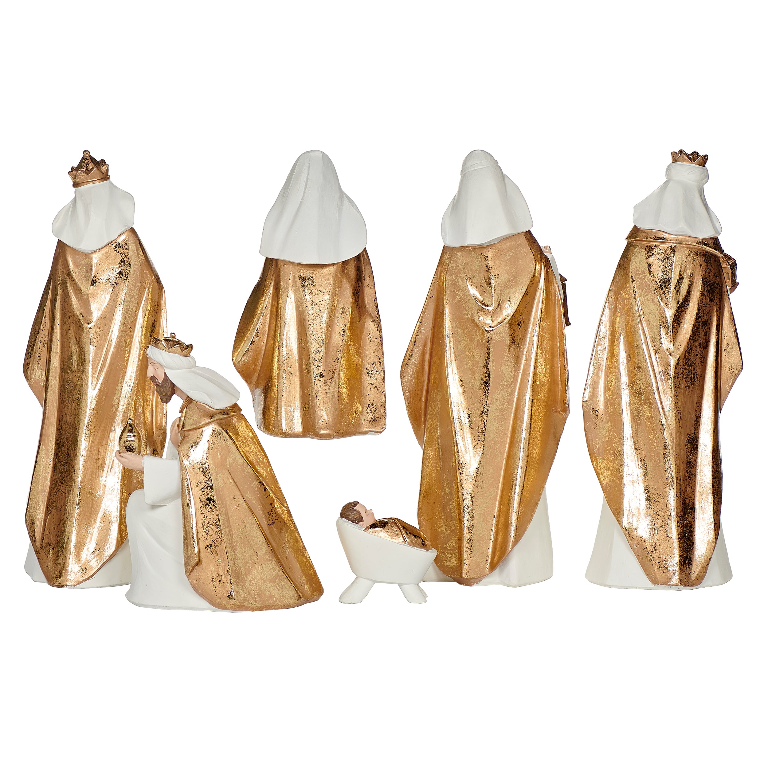 Nativity Gold & White Set